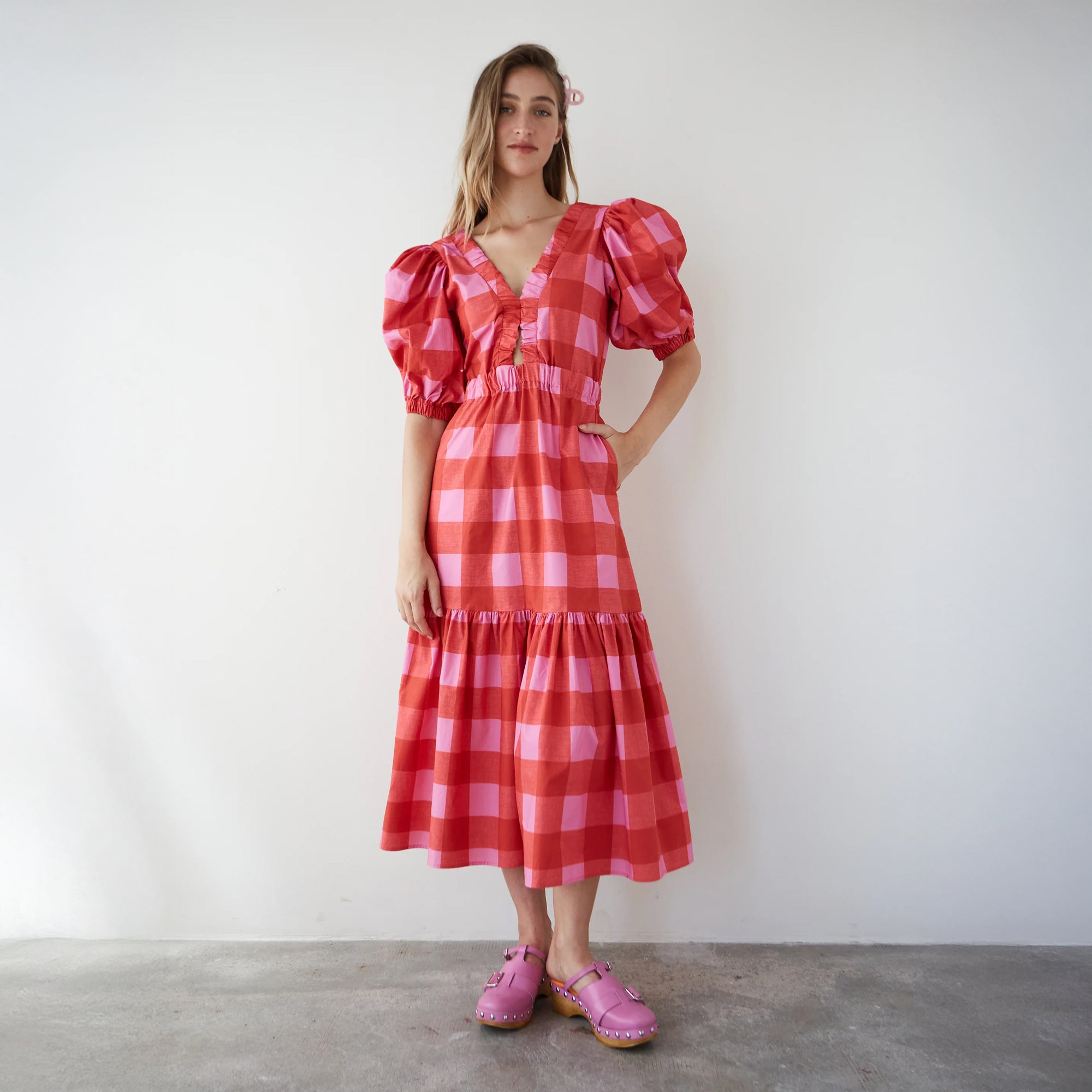 Joy Dress - Red Check