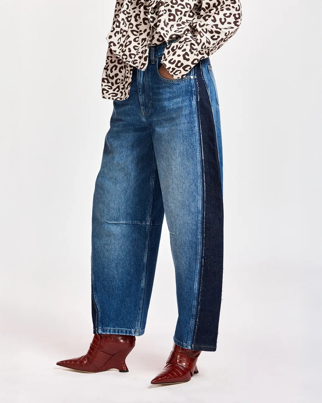 Kashba Patchwork Jeans - Midnight Wave