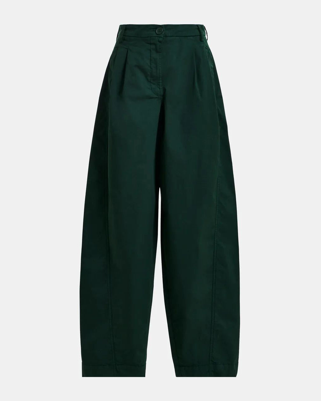 Kurry Barrel Leg Trousers - Bottle Green