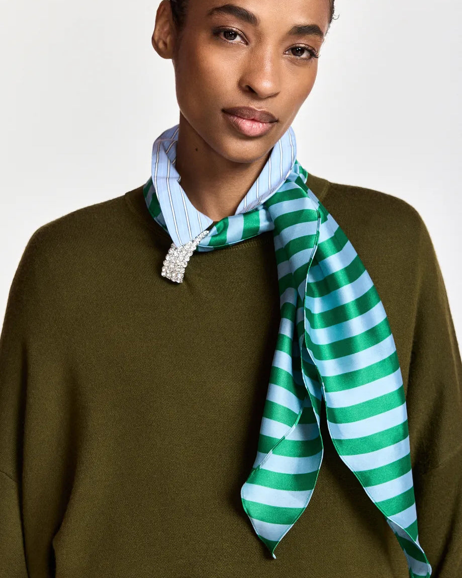 Kurtis Pullover With Scarf - Khaki Mission