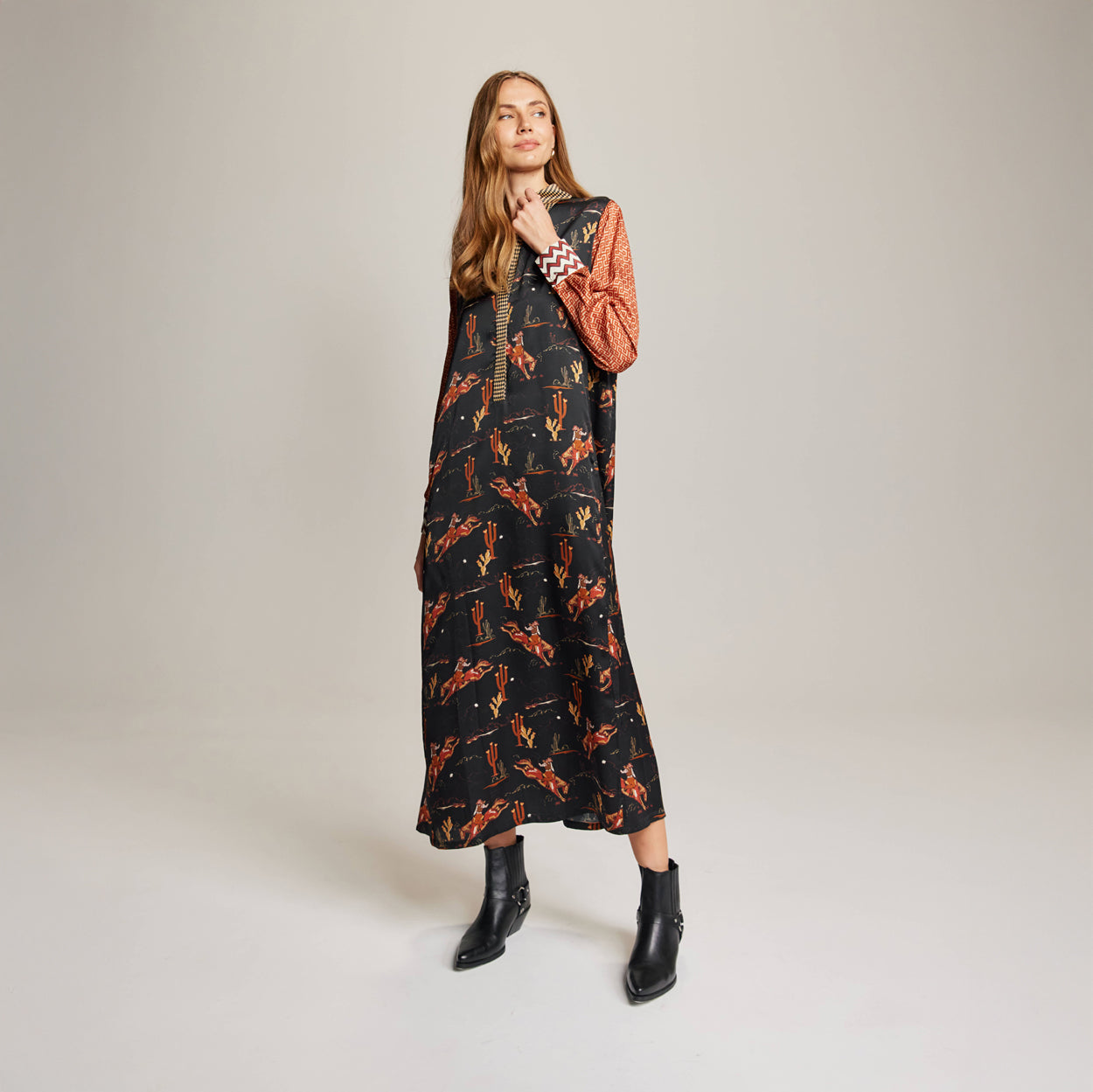 Kennedy Placket Maxi Dress - Rodeo