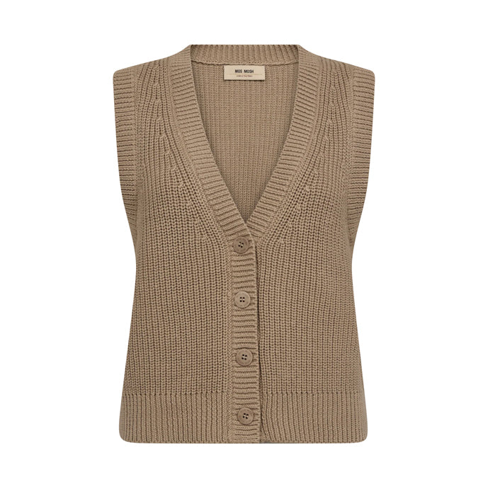 Kirby Knit Vest - Savannah Tan
