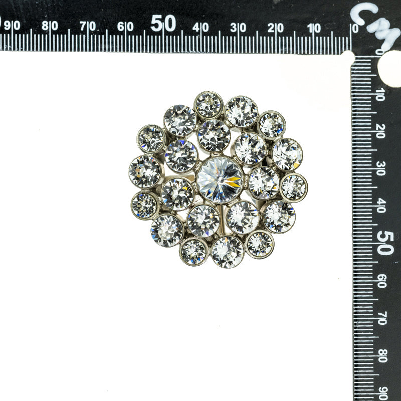 Little Waterlily Swarovski Buckle - White Waterlily