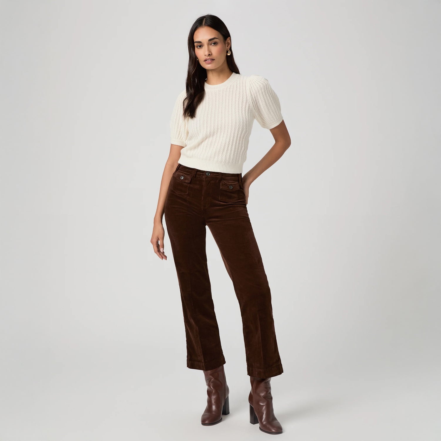 Leenah Ankle with Mini Patch Pockets - Chicory Coffee