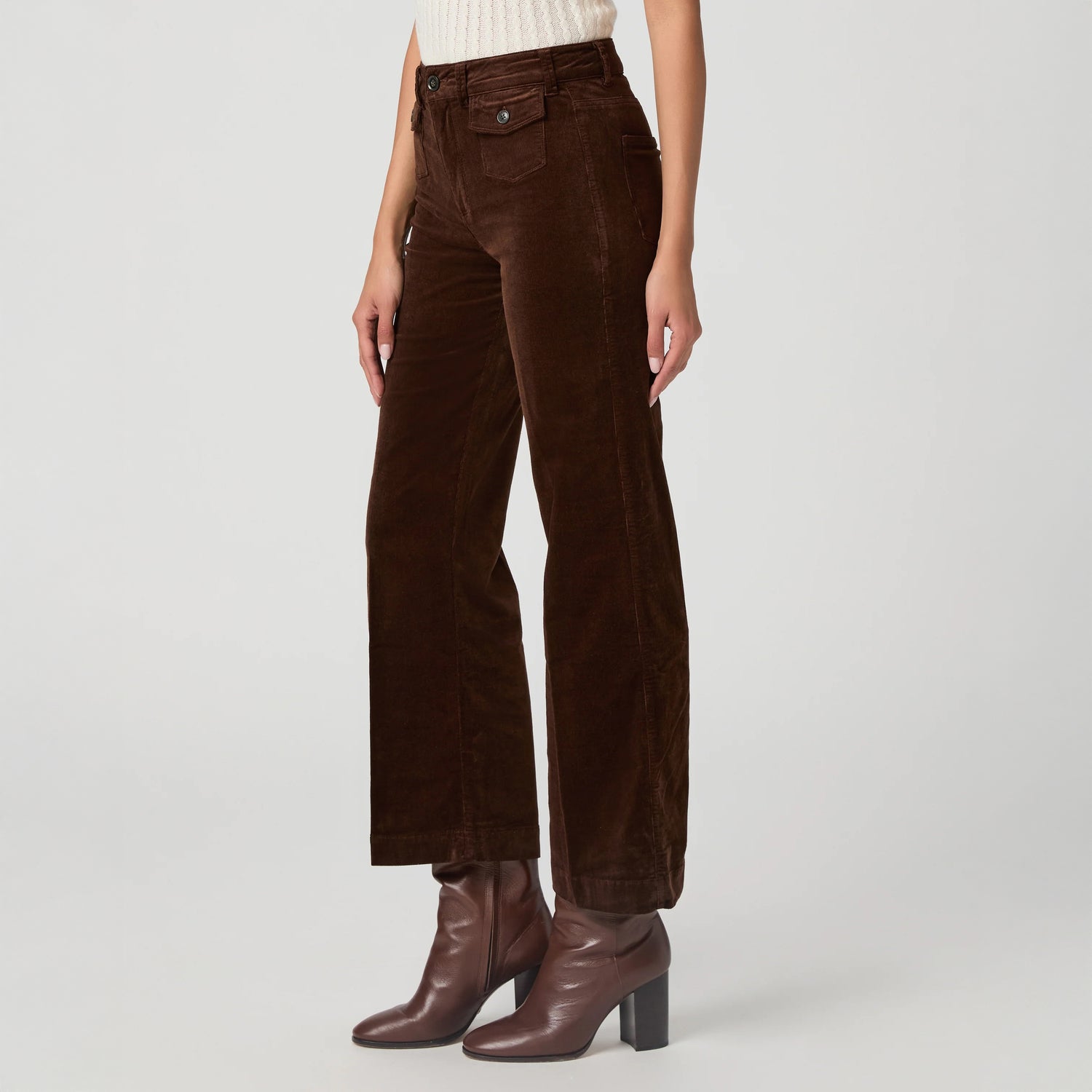 Leenah Ankle with Mini Patch Pockets - Chicory Coffee