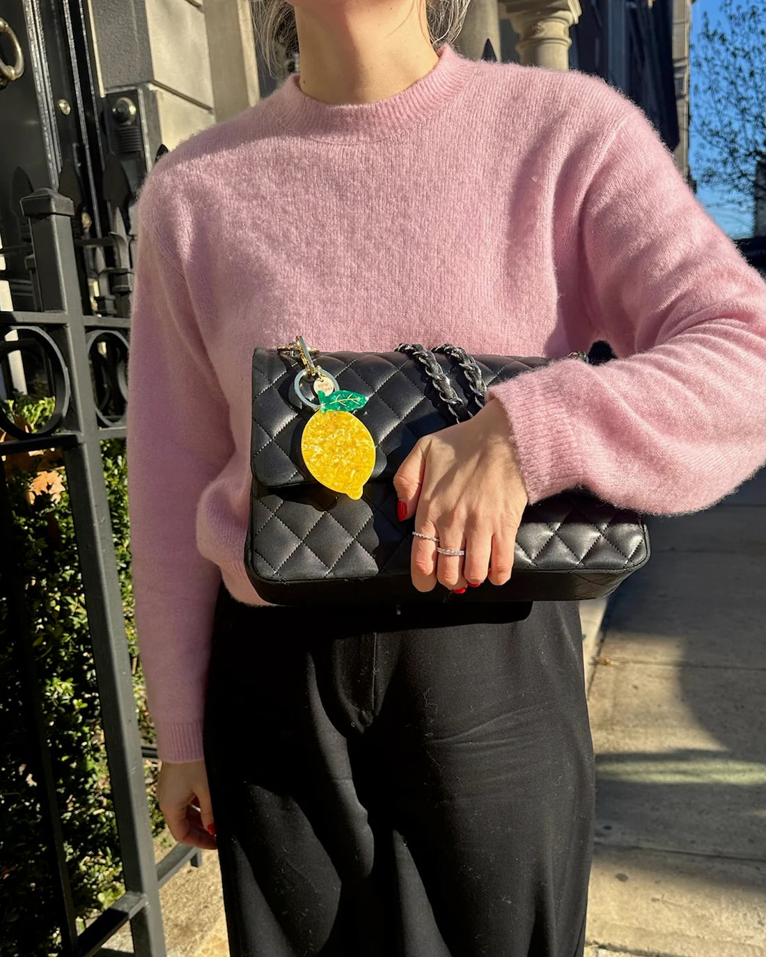 Lemon Keyring - Yellow