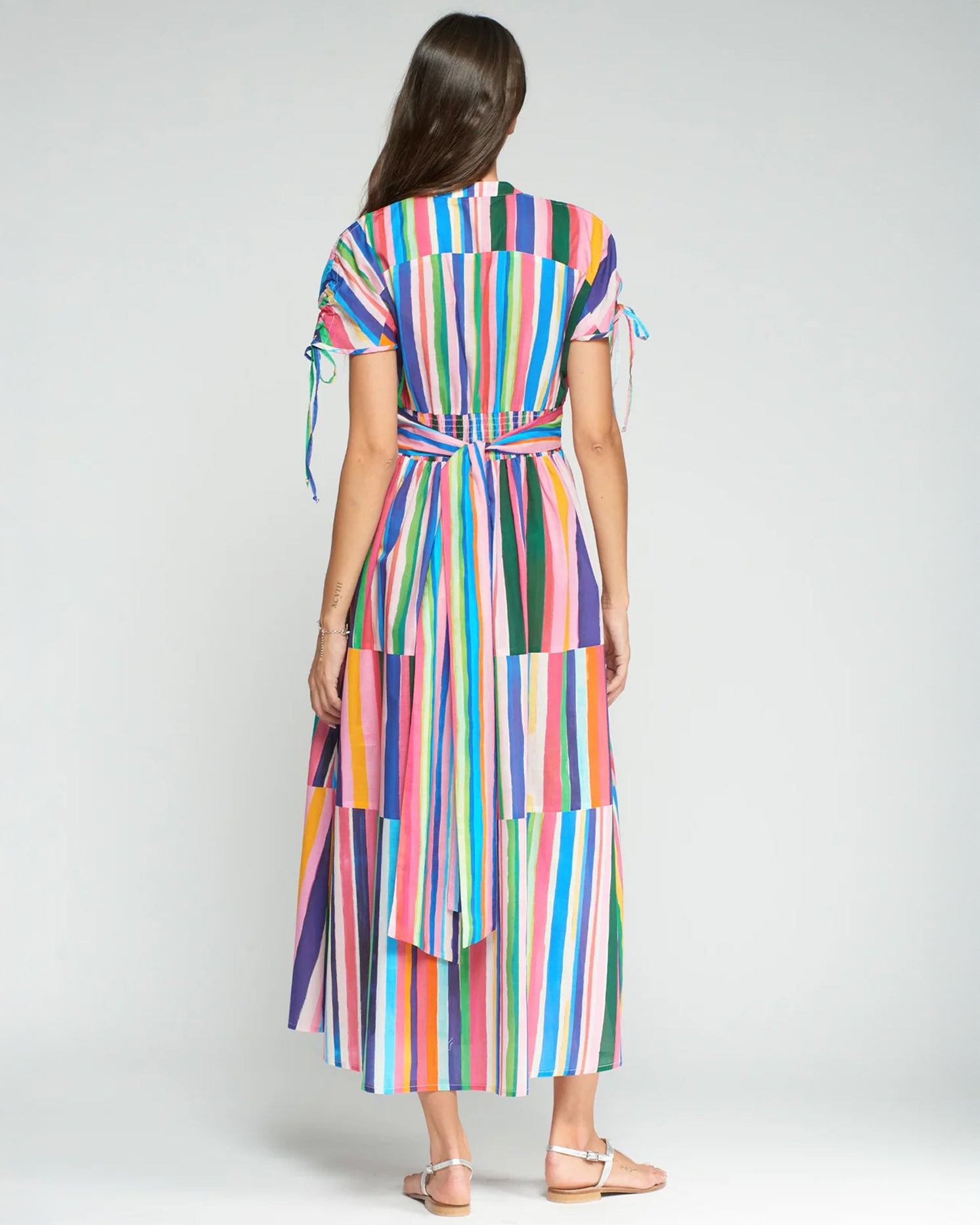 Linda Stripe Dress - Multi