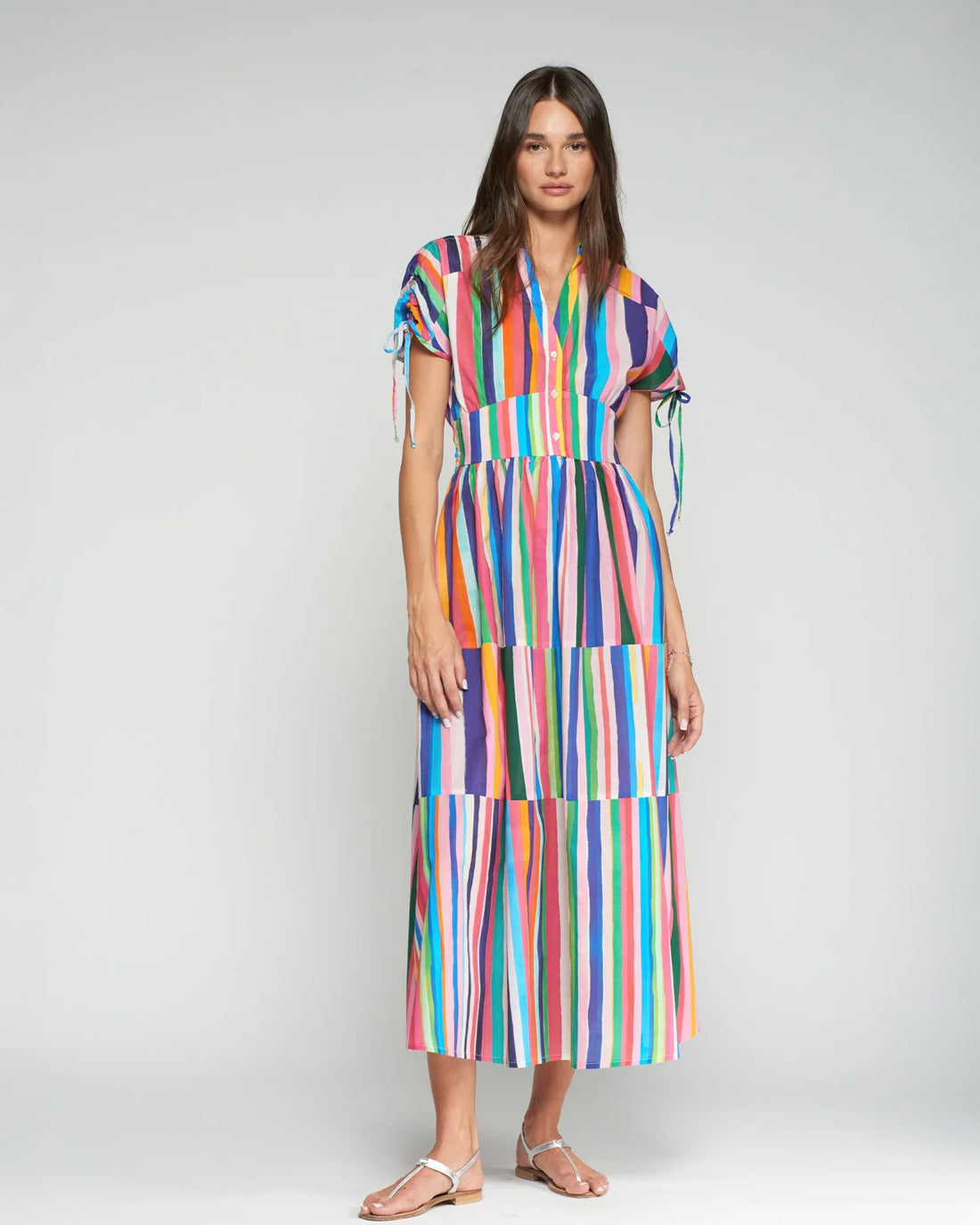 Linda Stripe Dress - Multi