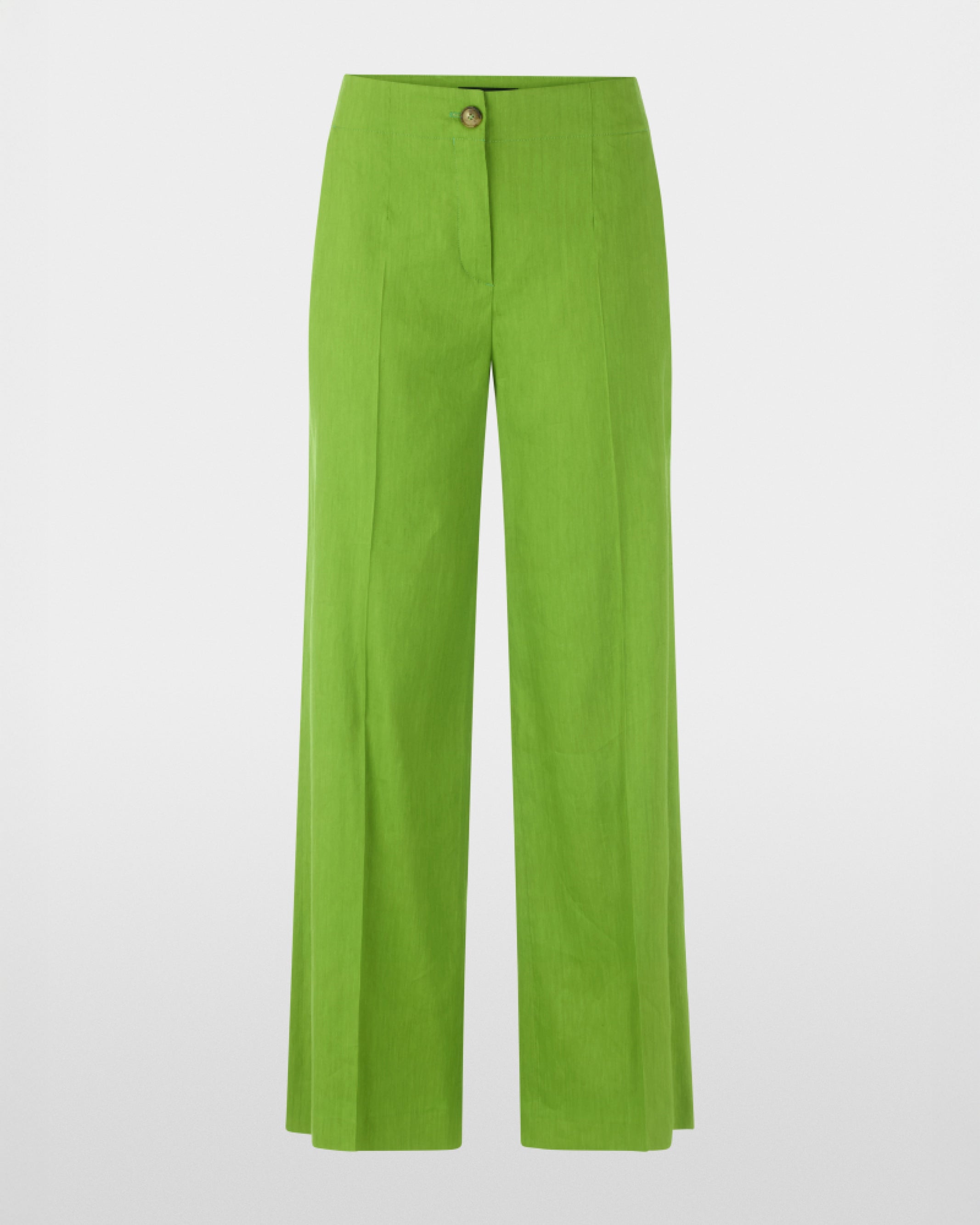 Linen Wide Leg Trouser - Green