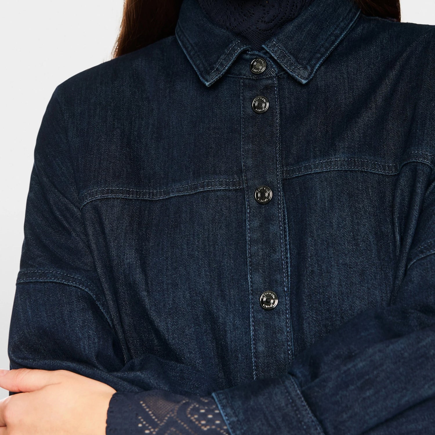 Long Denim Dress/Shirt - Vintage Indigo