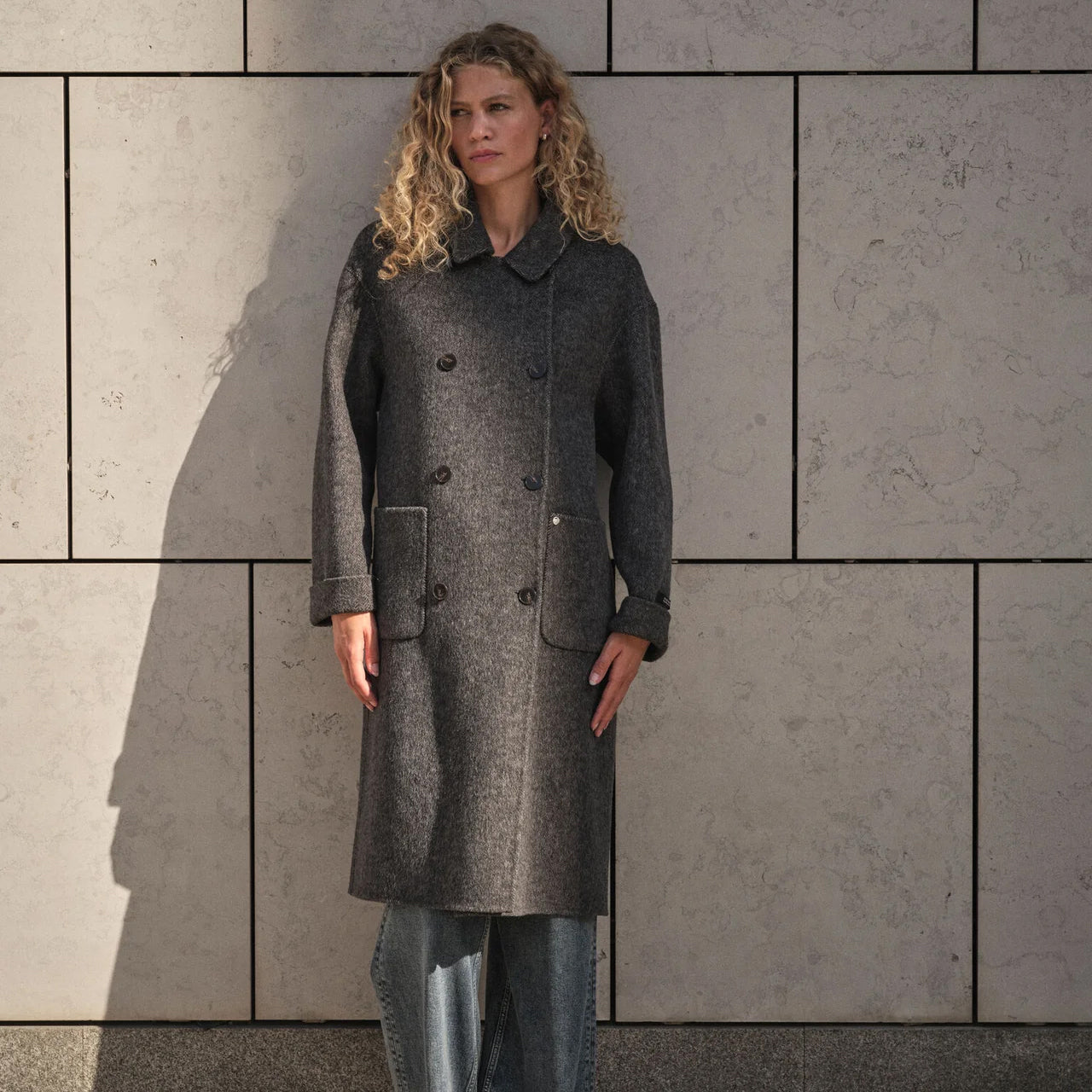 Lucca Barkley Wool Coat - Phantom