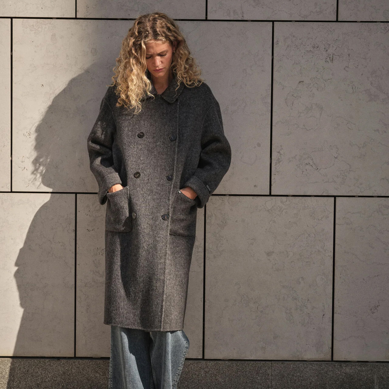 Lucca Barkley Wool Coat - Phantom
