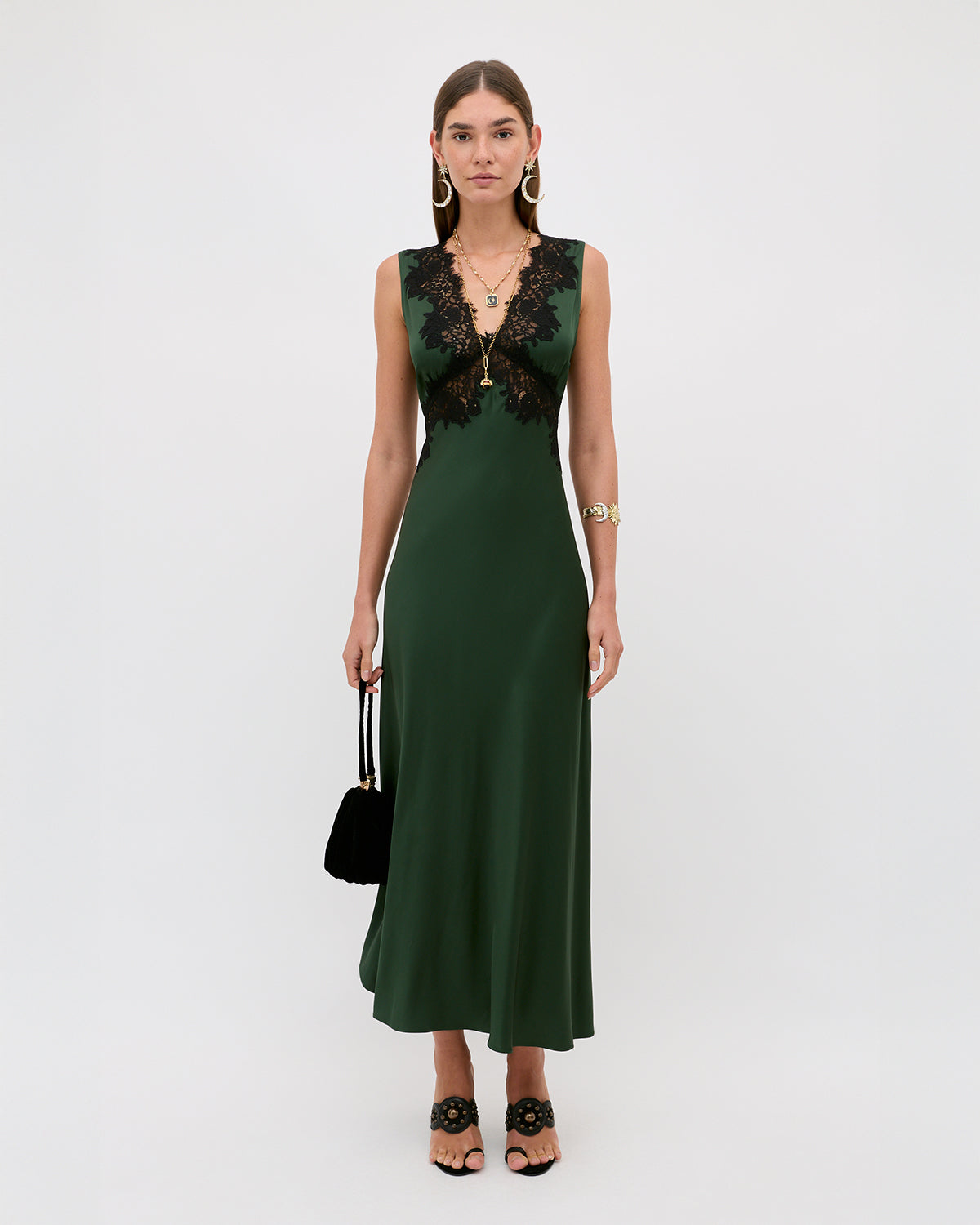 Lysandra Dress - Deep Green