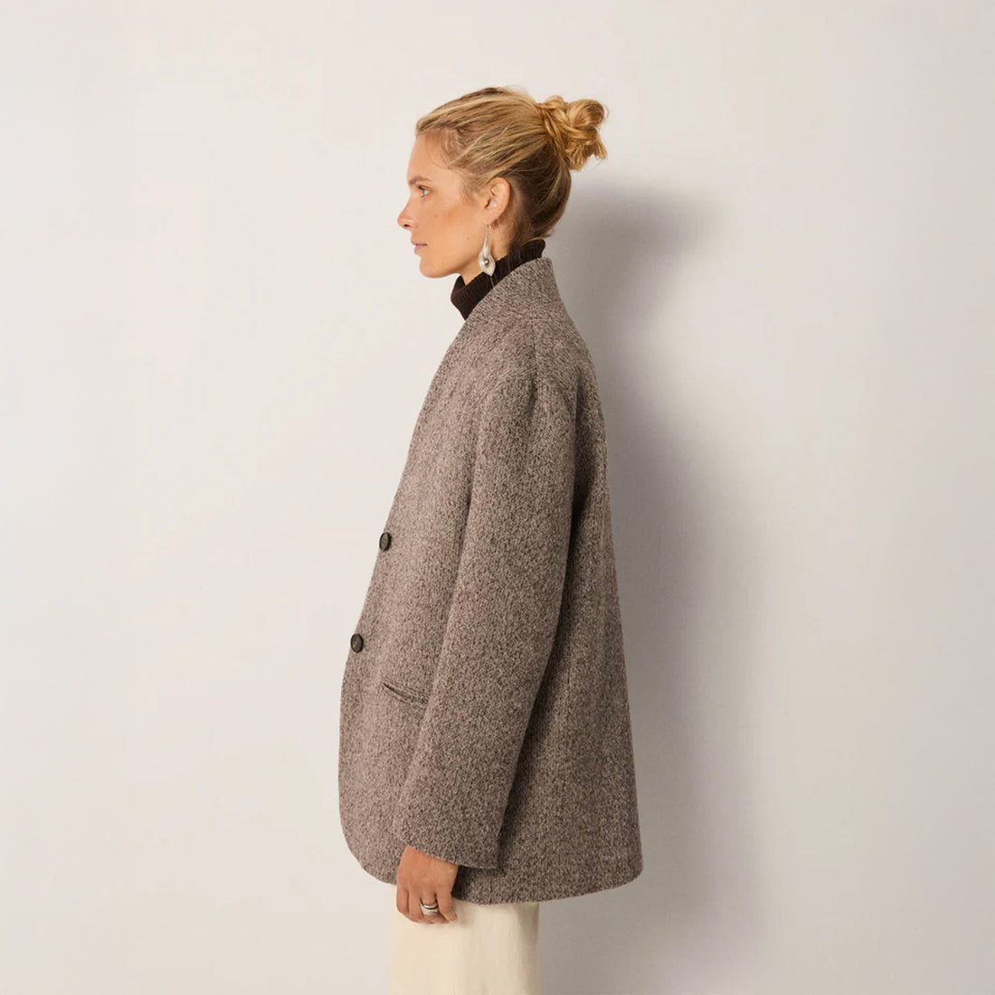 Clementine Wool Blazer - Ash Mist