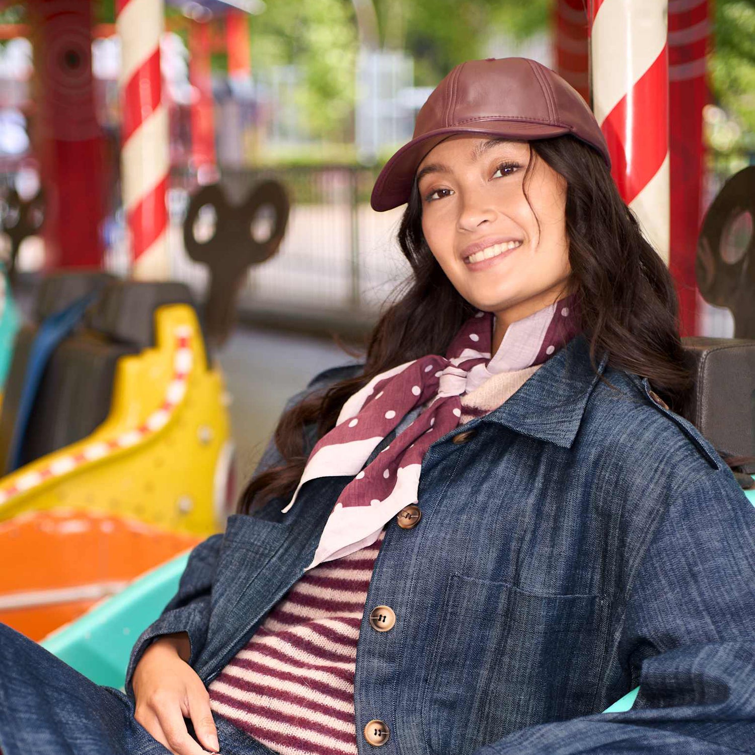 Martina Mini Scarf - Wine