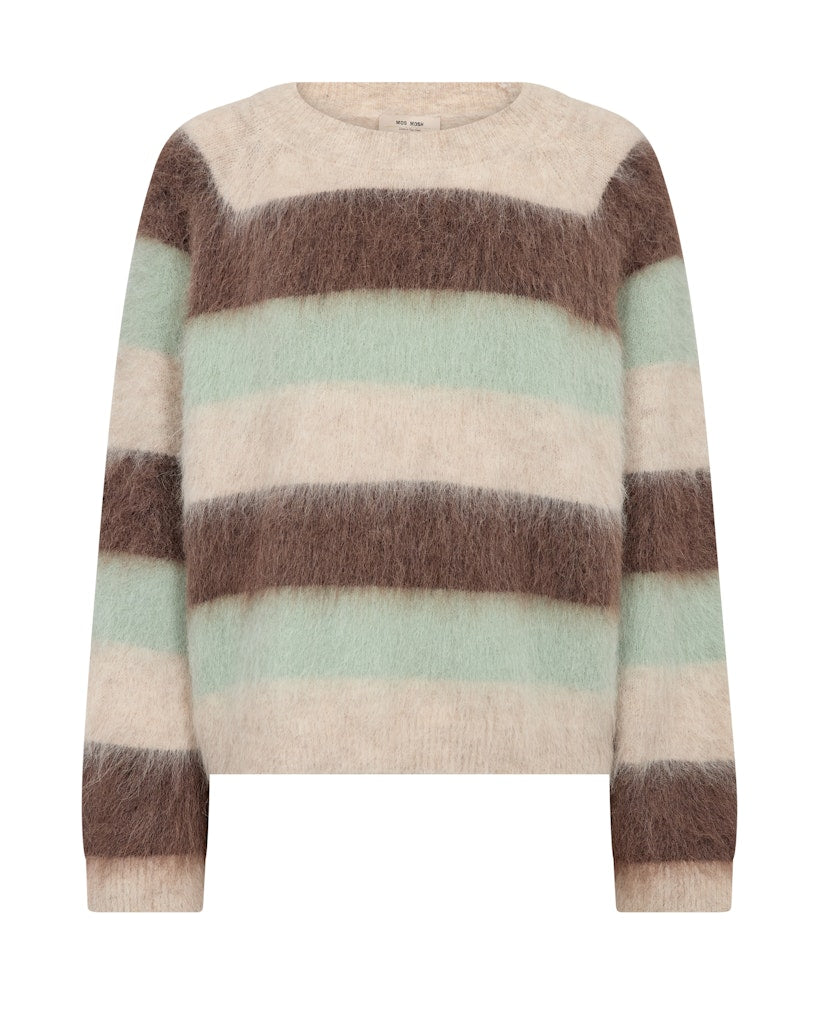 Suvi Stripe Knit - Frosty Green