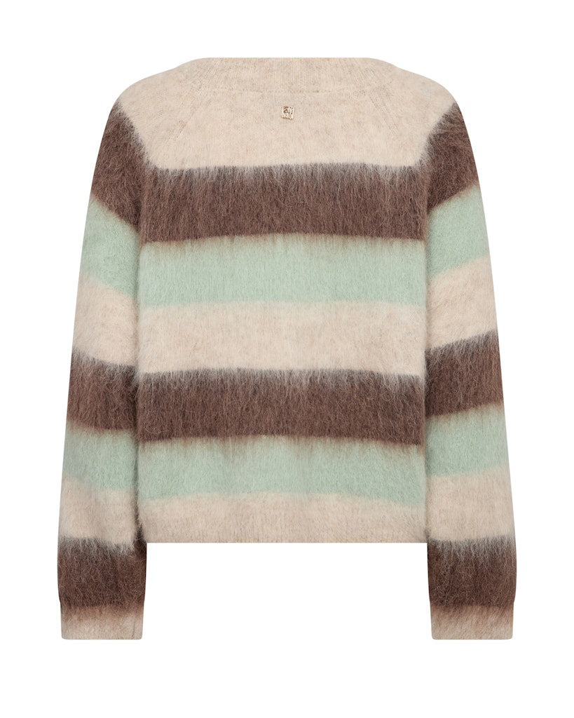 Suvi Stripe Knit - Frosty Green