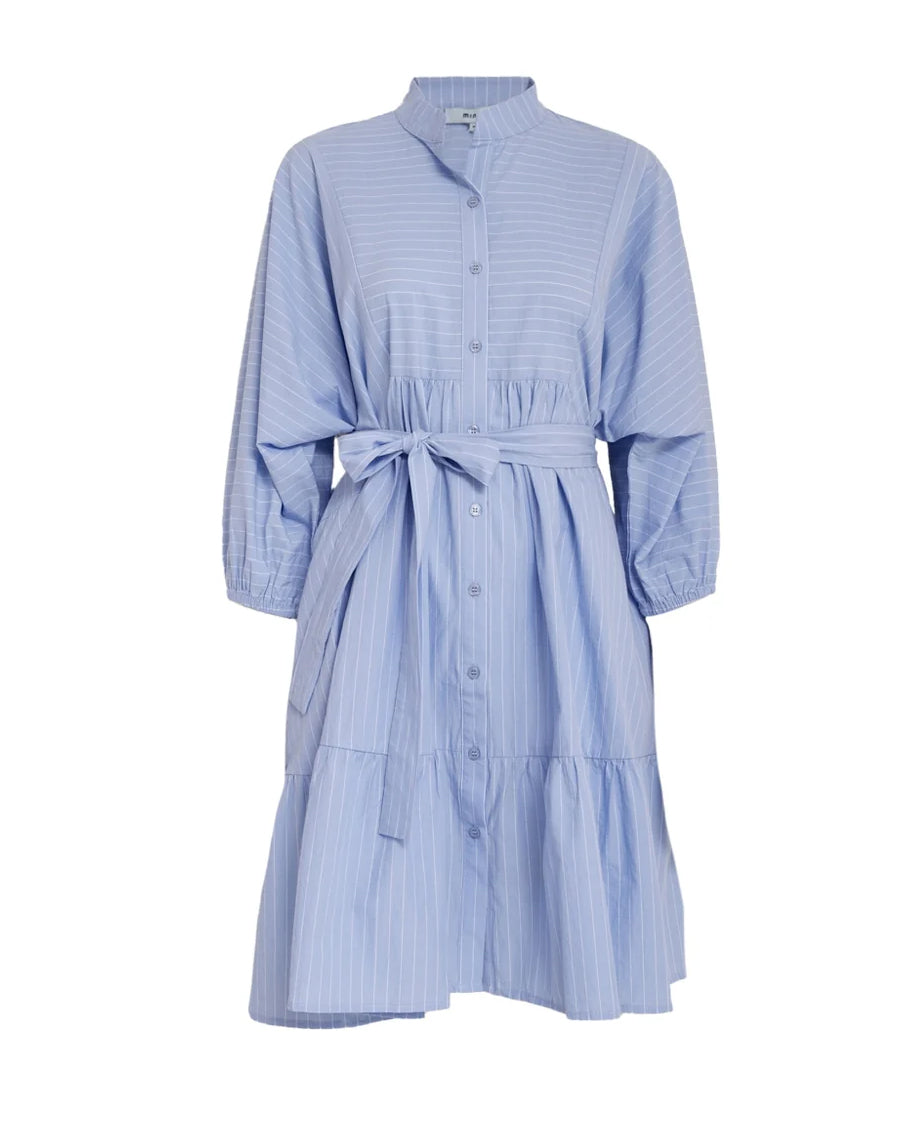 Rikke Dress - Skyway Blue Stripe