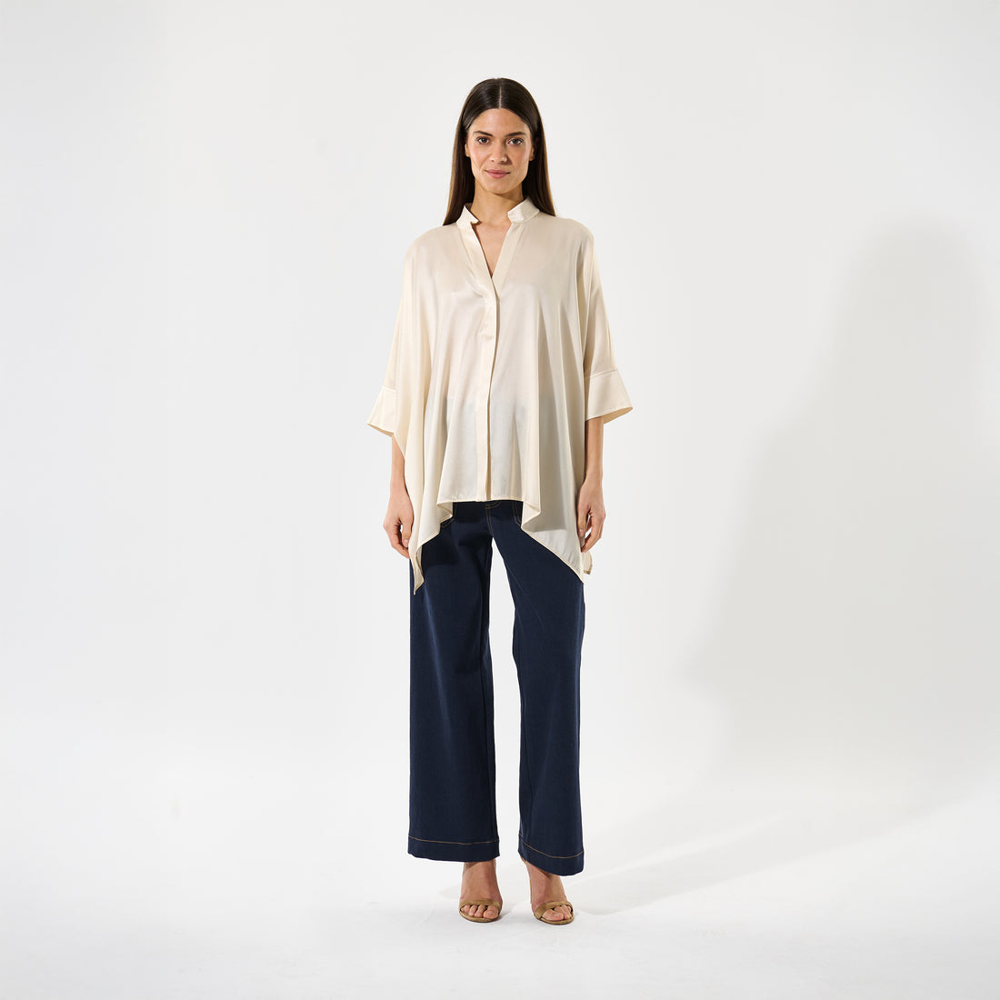 Mandy Blouse - Porcelain