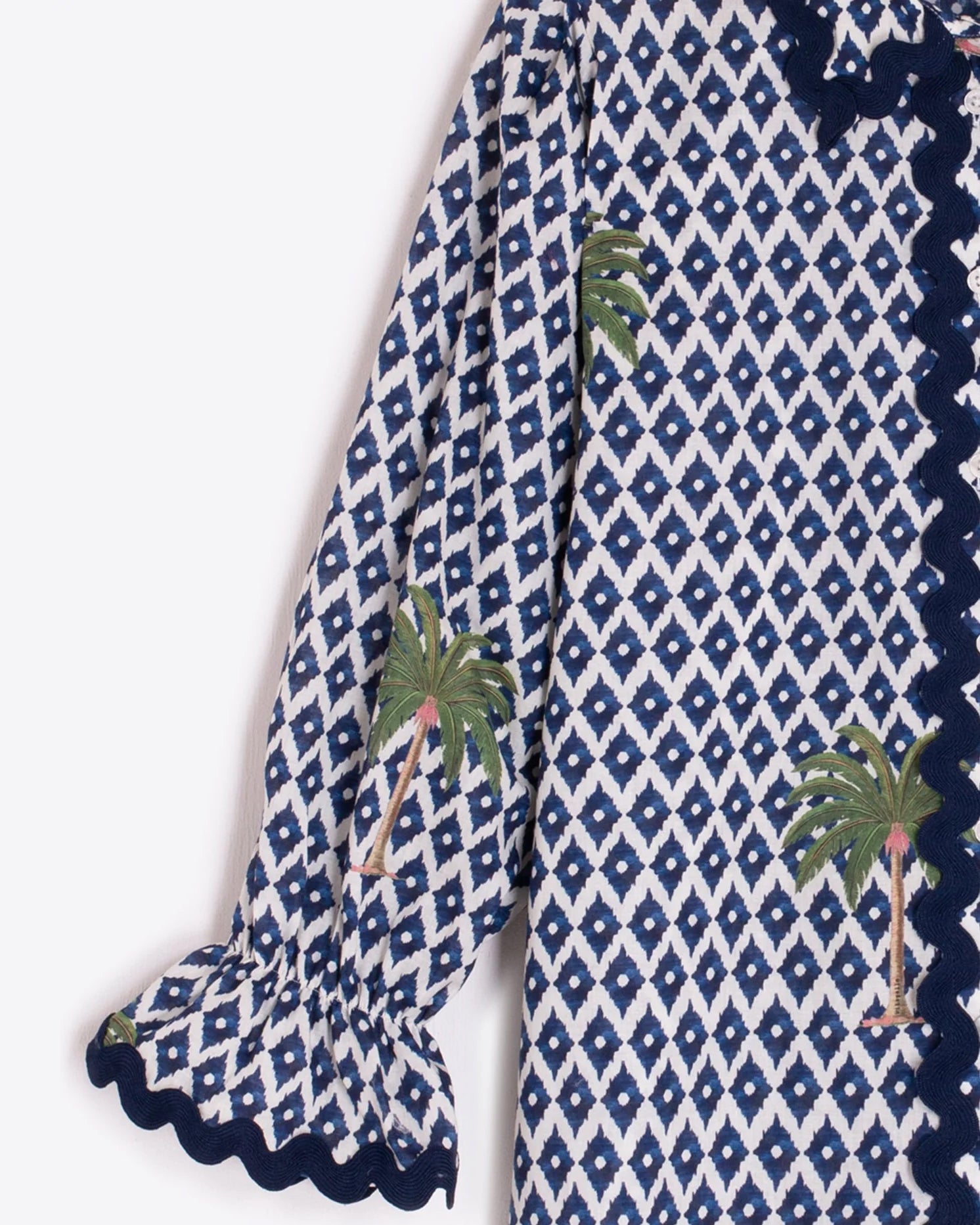 Manga Ric Rac Shirt - Navy