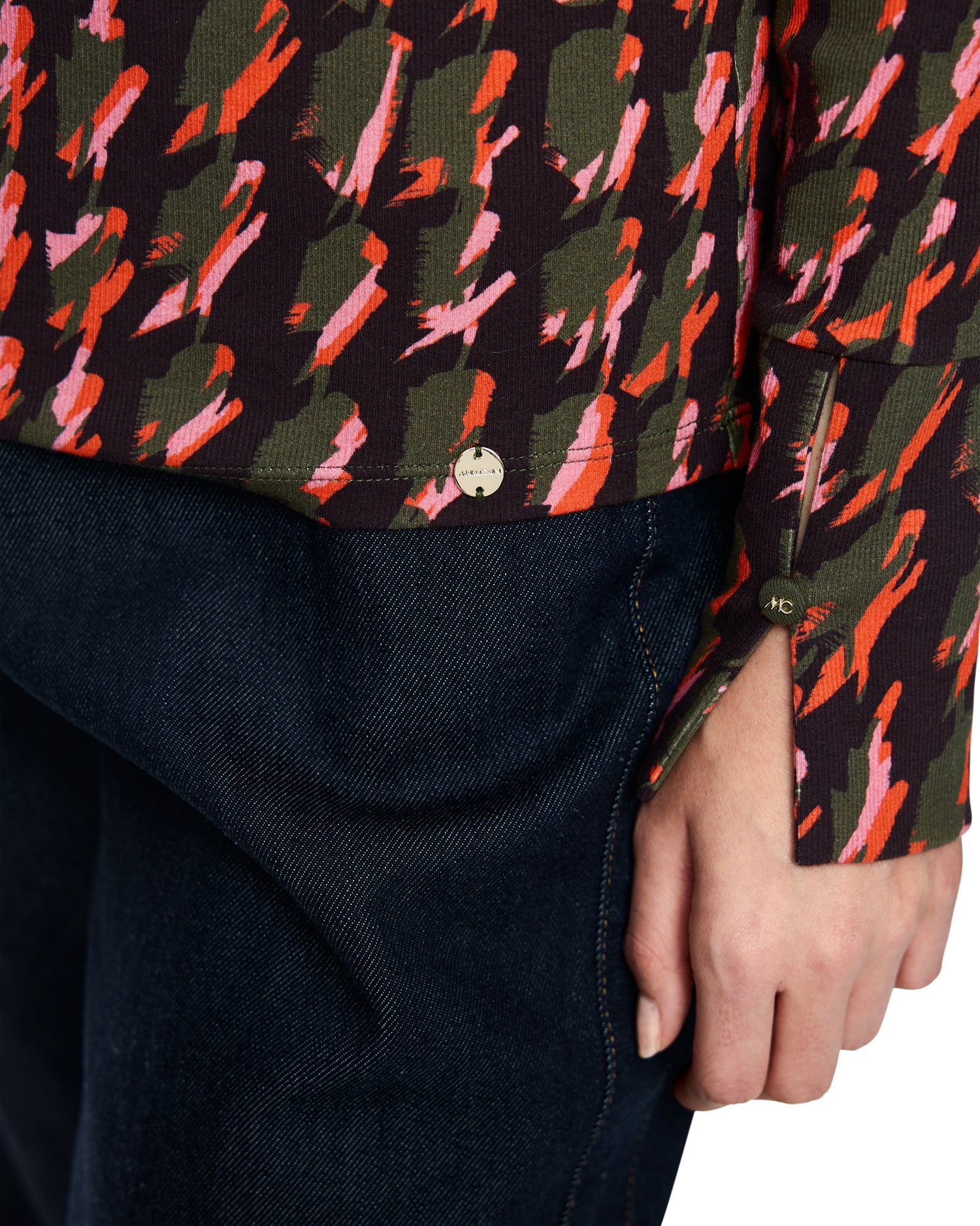 Patterned Roll Neck - Multi