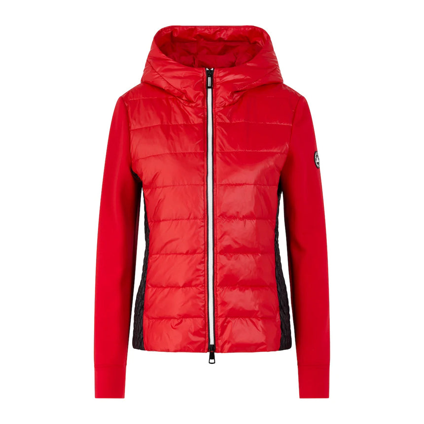 Hybrid Puffa Sports Jacket - Cranberry