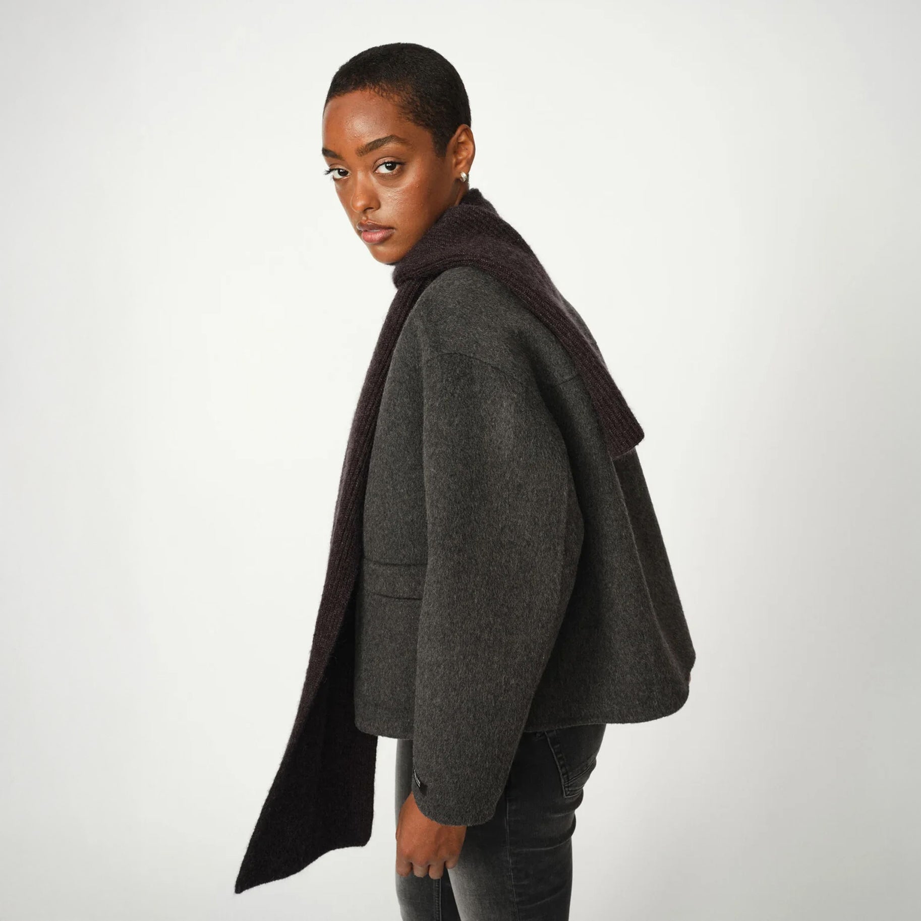Maria Loisa Wool Jacket - Phantom