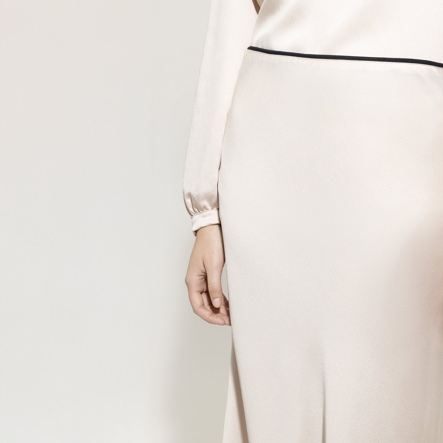 Maxi Satin Skirt - Silky Cream
