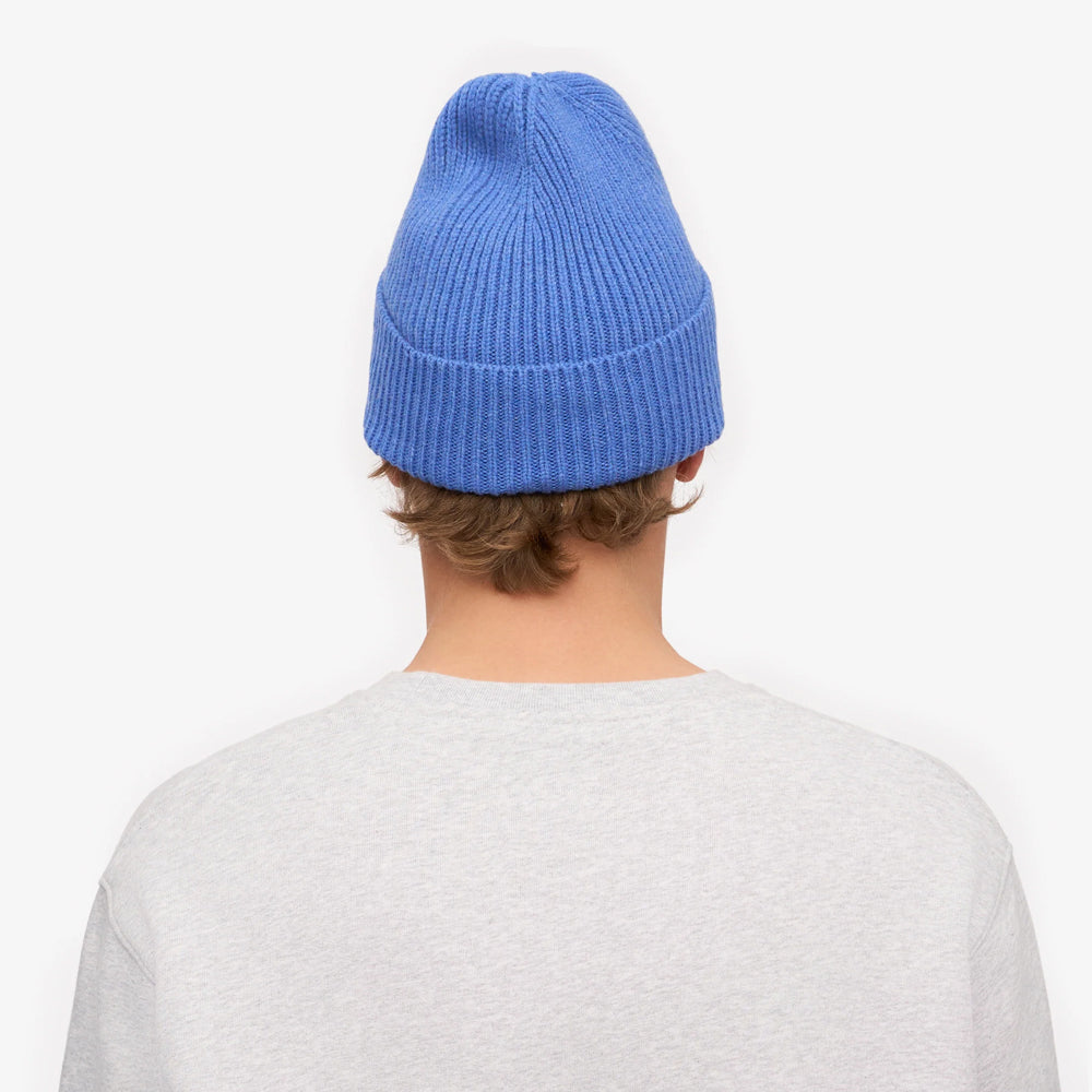 Merino Wool Beanie - Pacific Blue