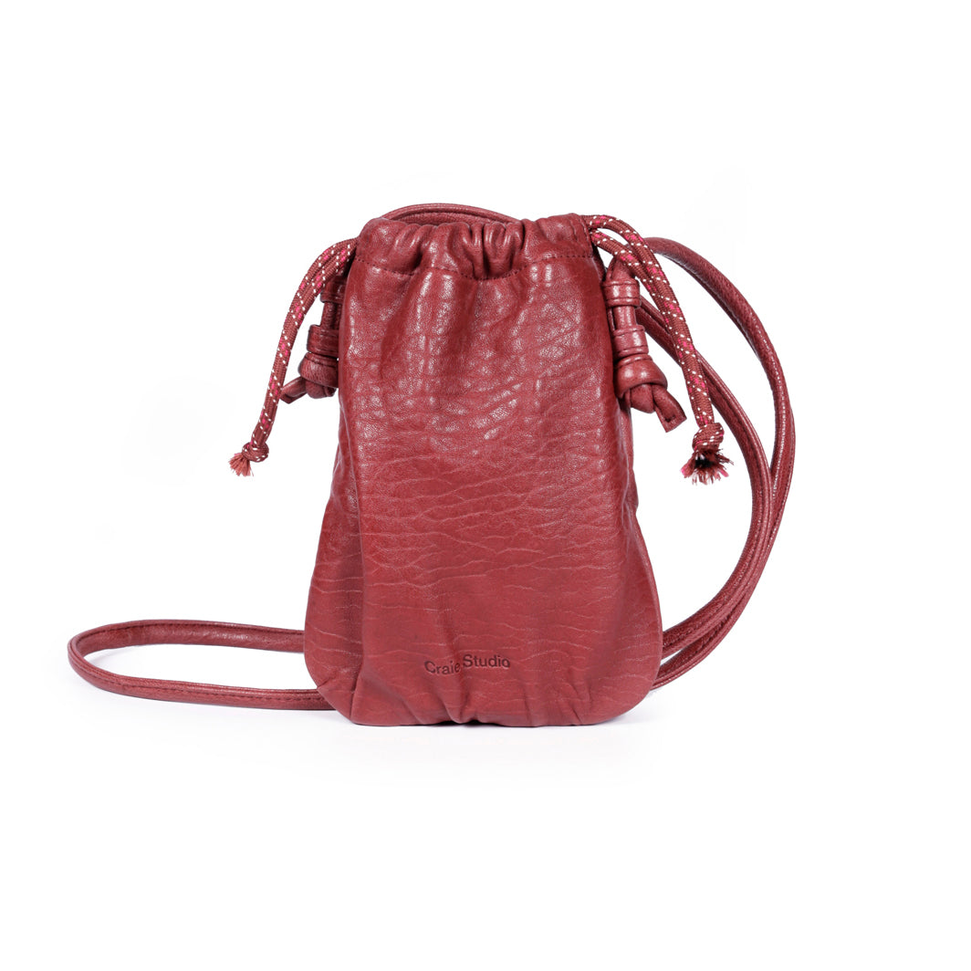 Milli Lamb Leather Bag - Bubble Vino