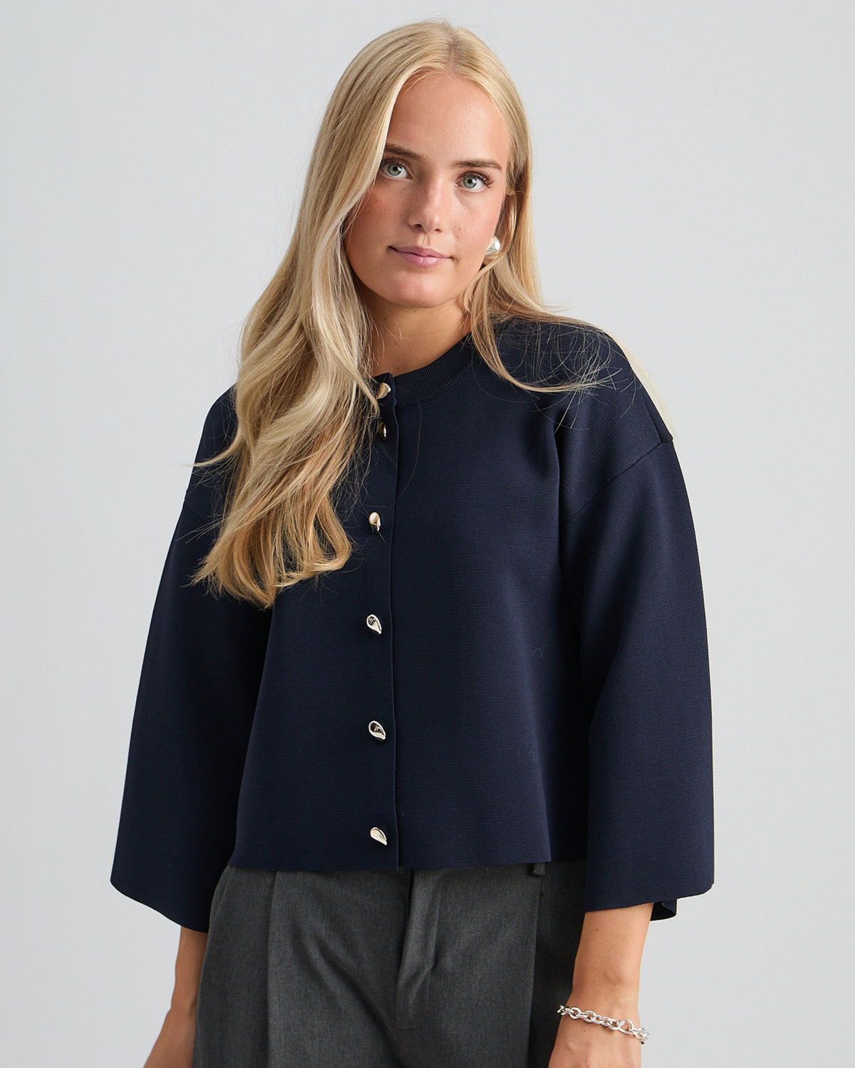 Elenora Knit Cardigan - Sky Captain