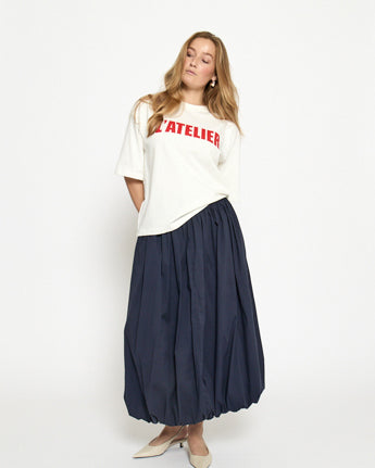 Oline Midi Skirt - Sky Captain