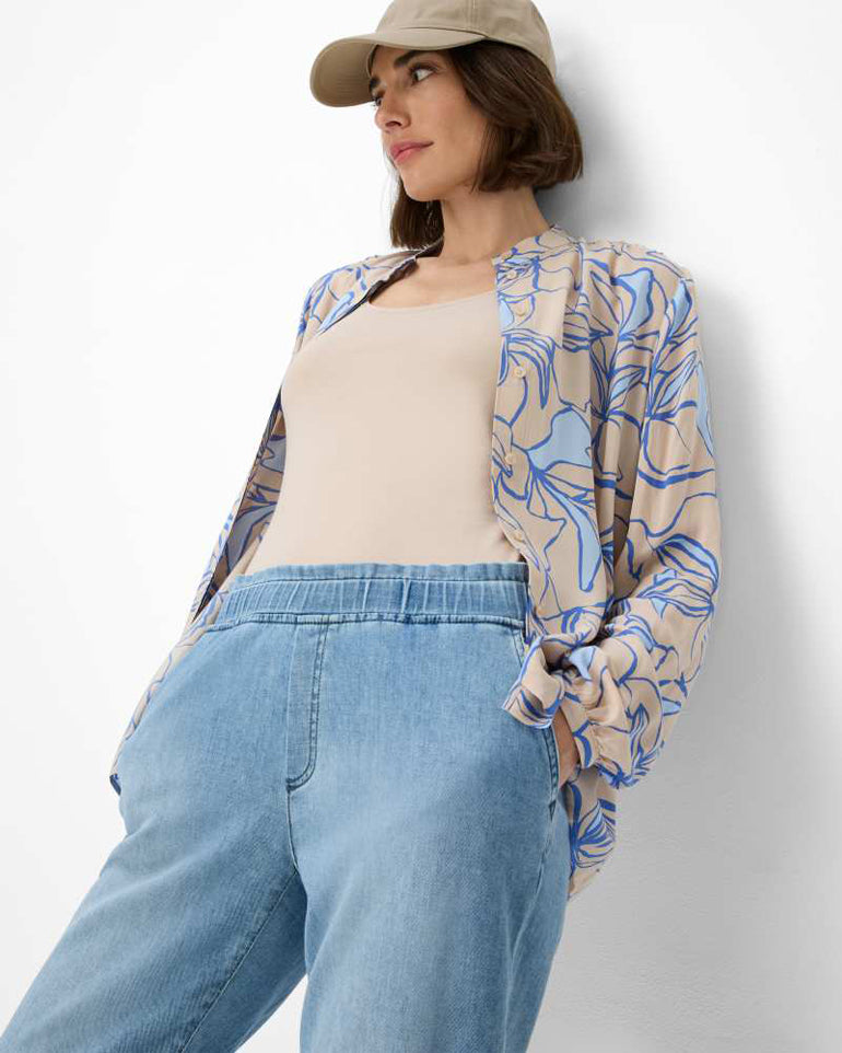 Mona S 7/8 Capri Trousers - Used Light Blue