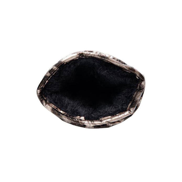 Nadina Quilted Leo Mittens - Golden Leo