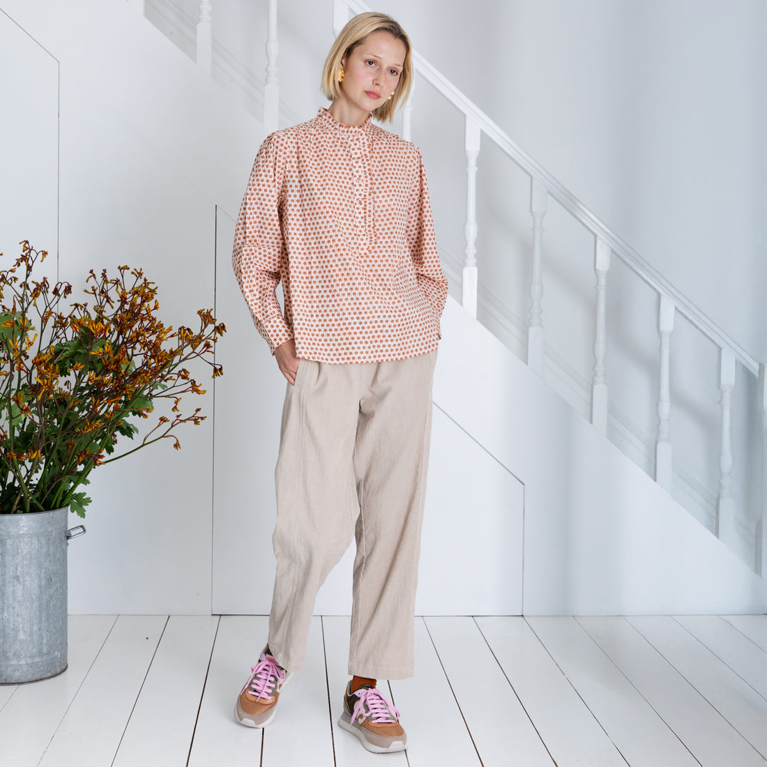 Nova Cord Trouser - Ecru