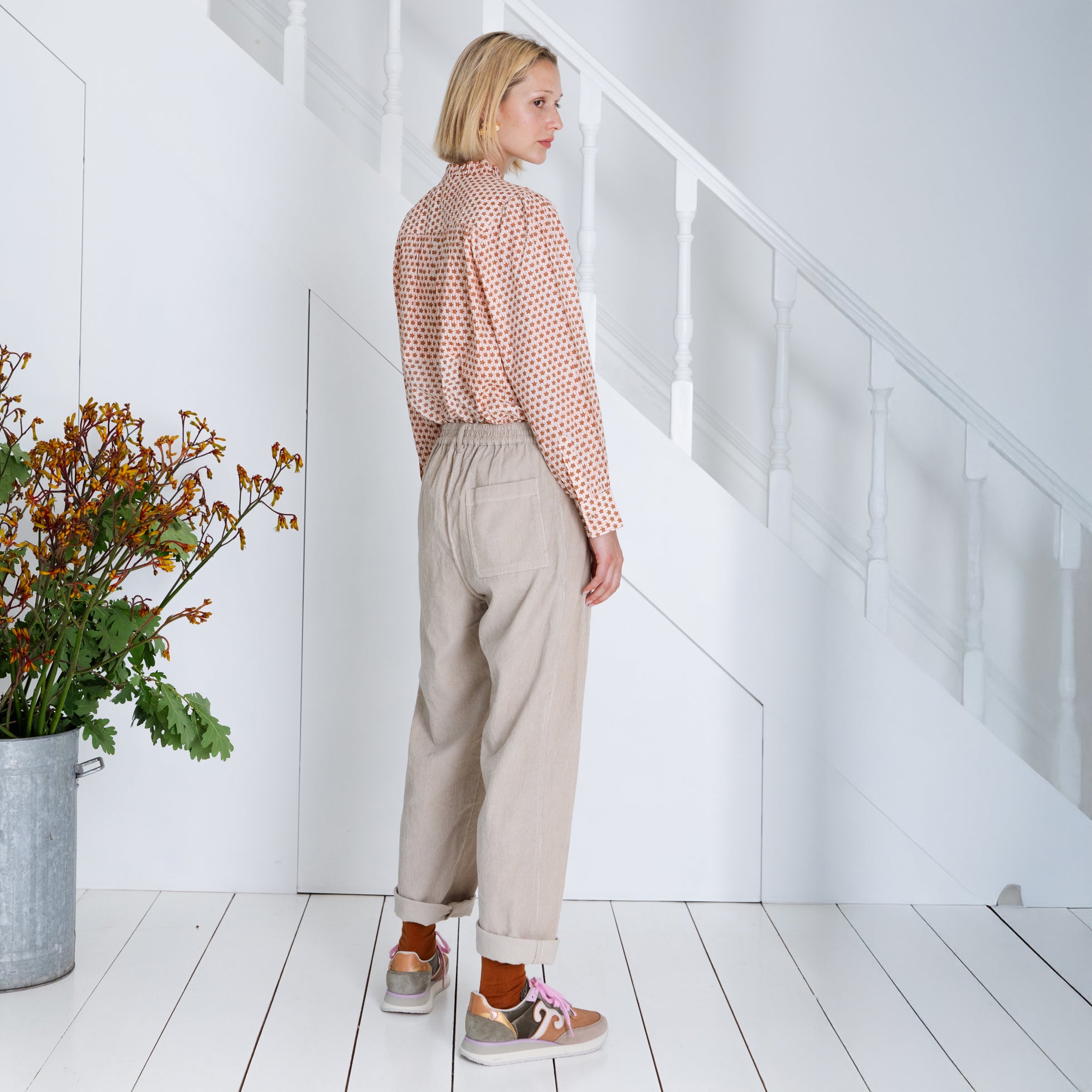 Nova Cord Trouser - Ecru