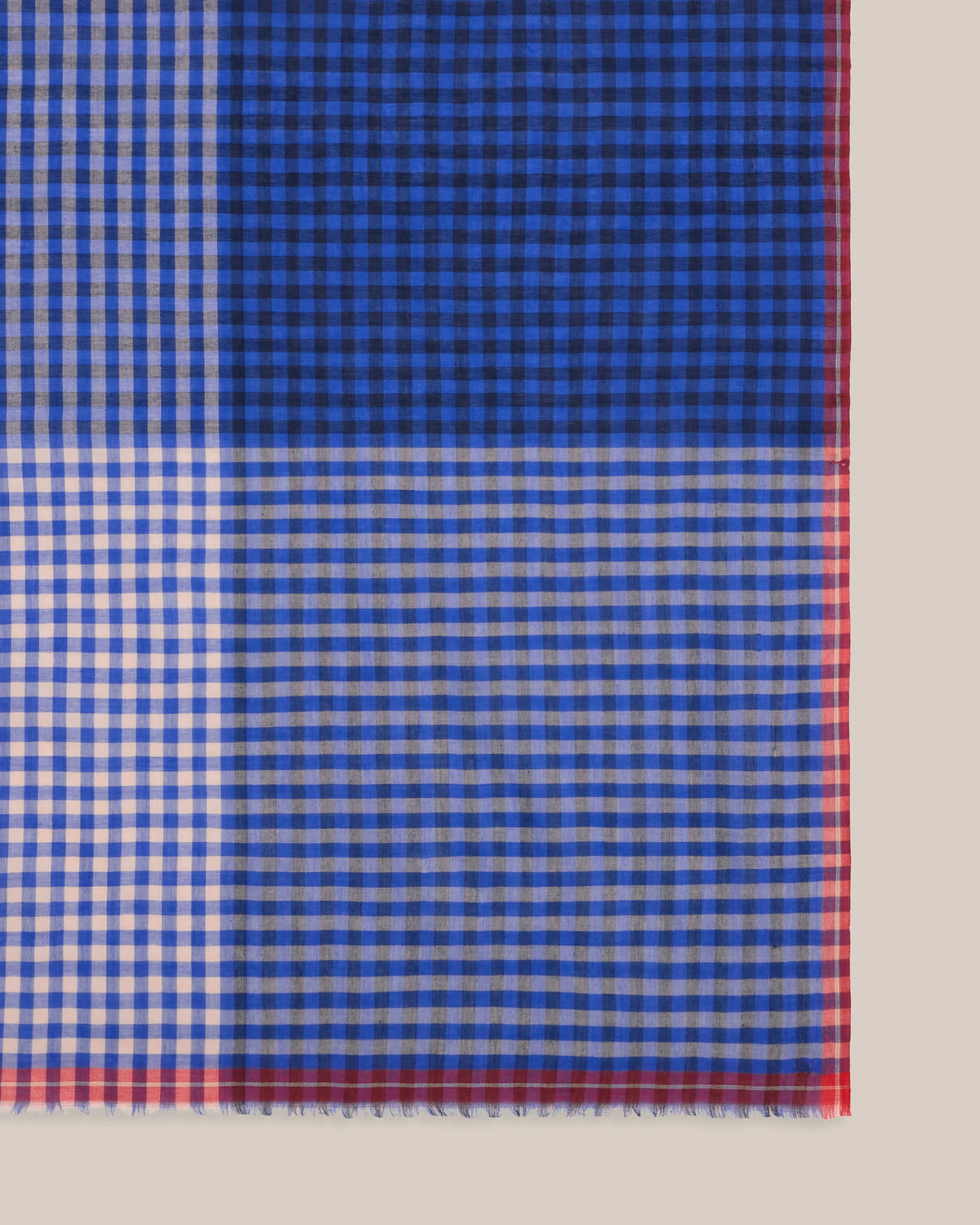 No.821 Gingham Scarf - Circus - Blue