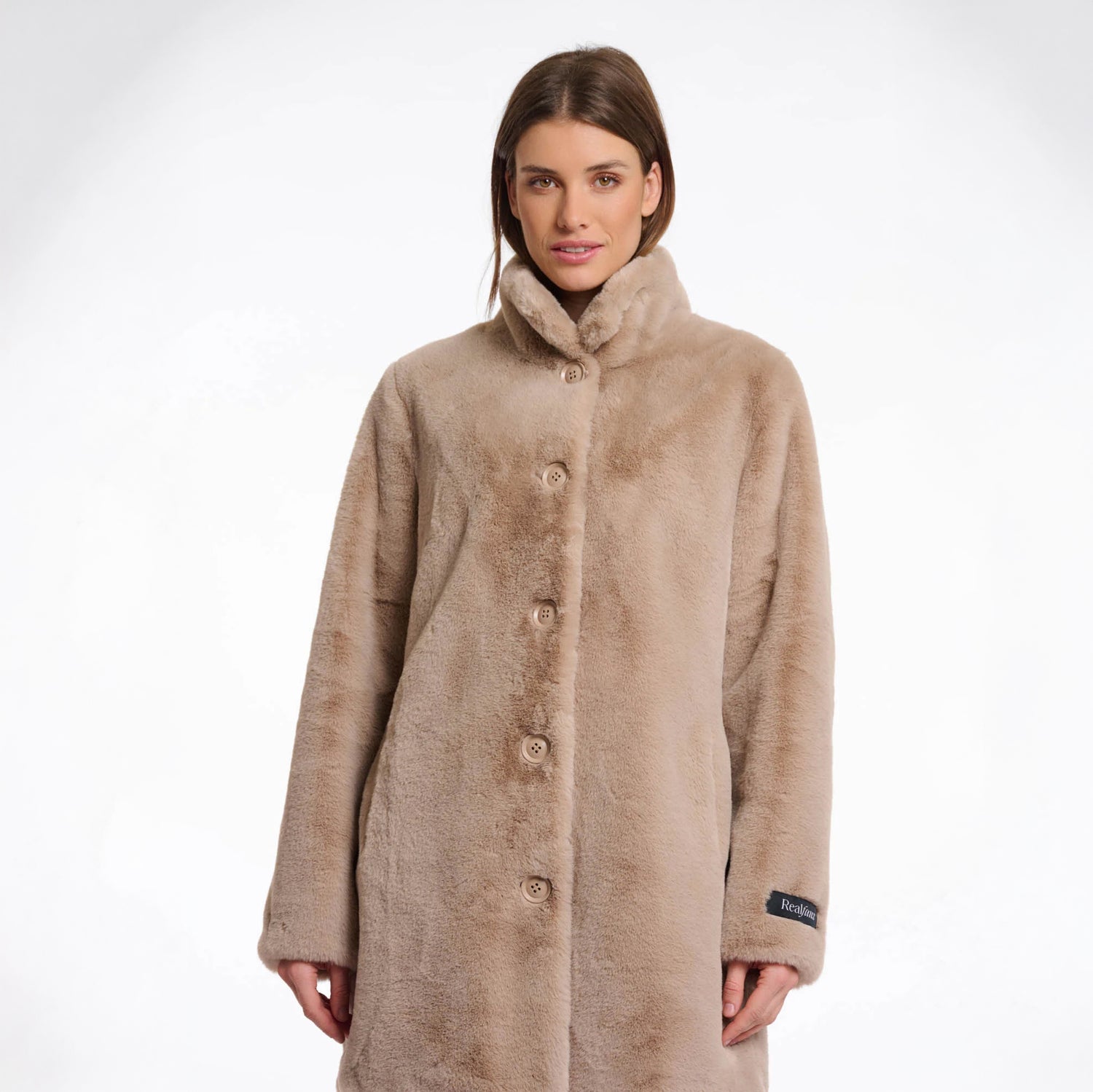 Nonna Single Breasted Coat - Oat