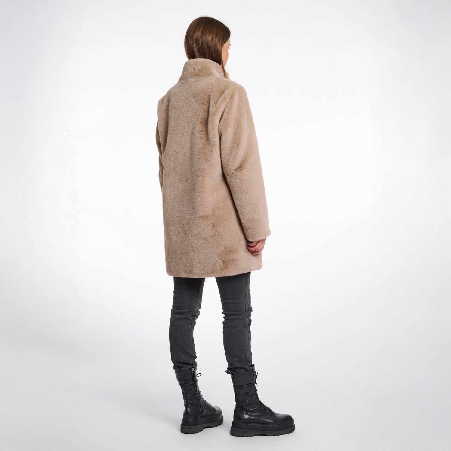 Nonna Single Breasted Coat - Oat