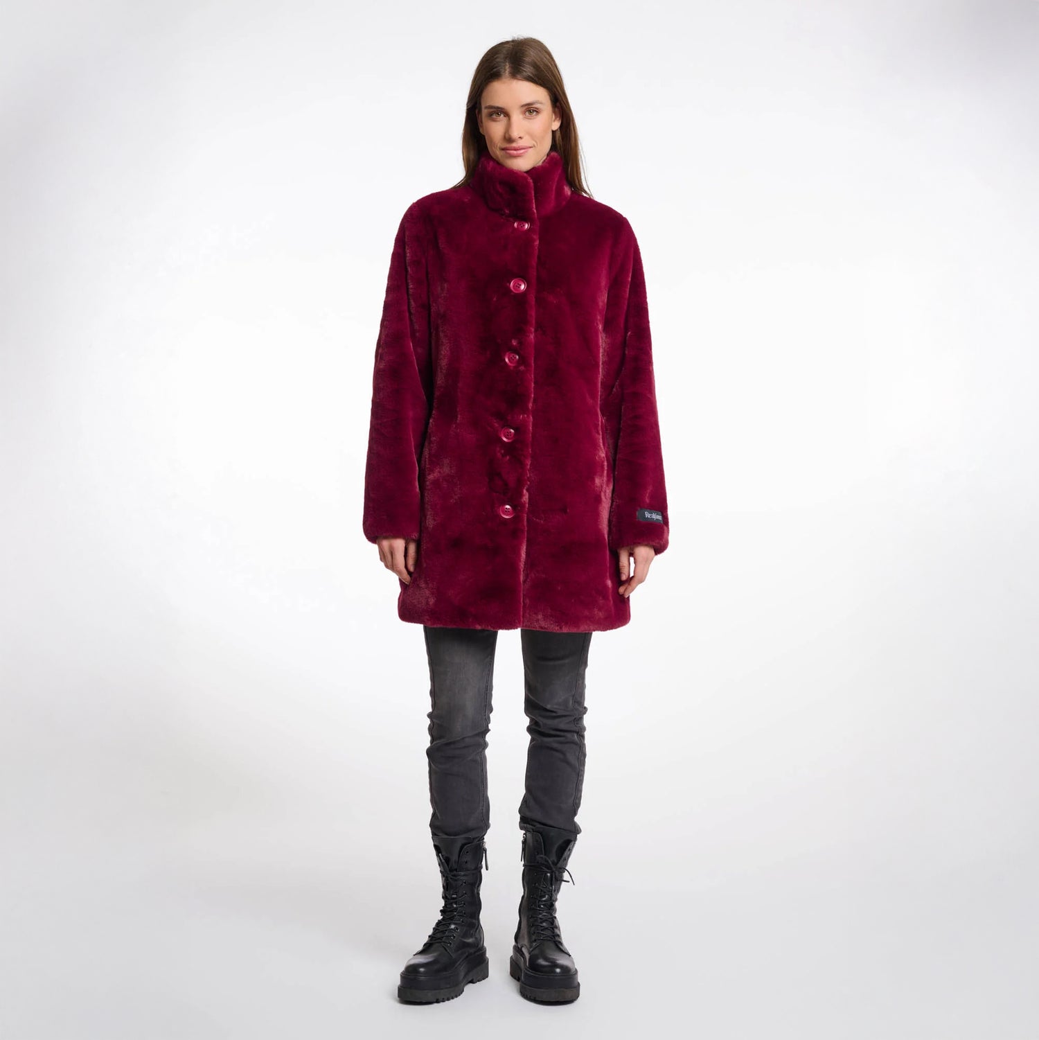 Nonna Single Breasted Coat - Sugar Plum