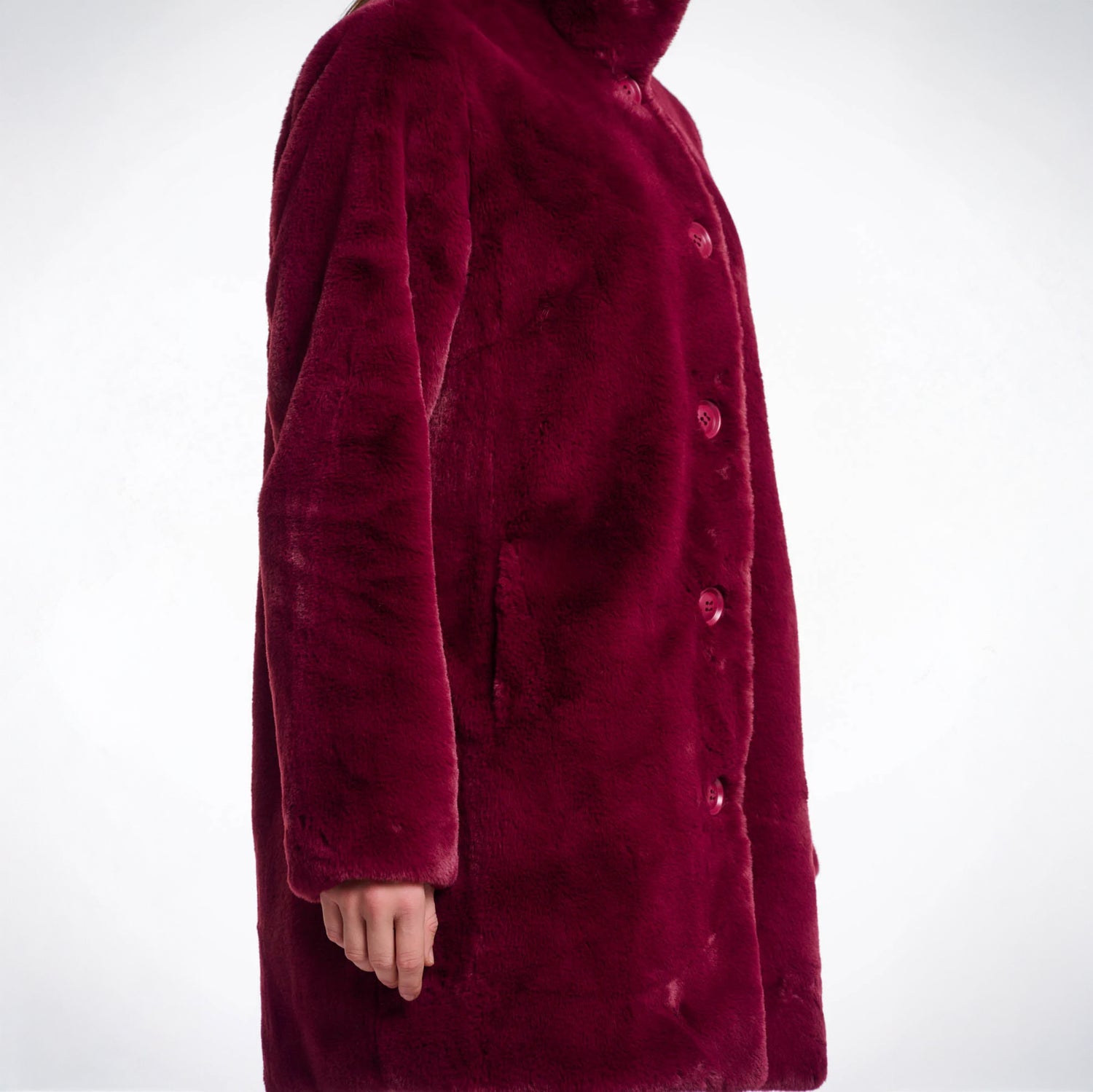 Nonna Single Breasted Coat - Sugar Plum