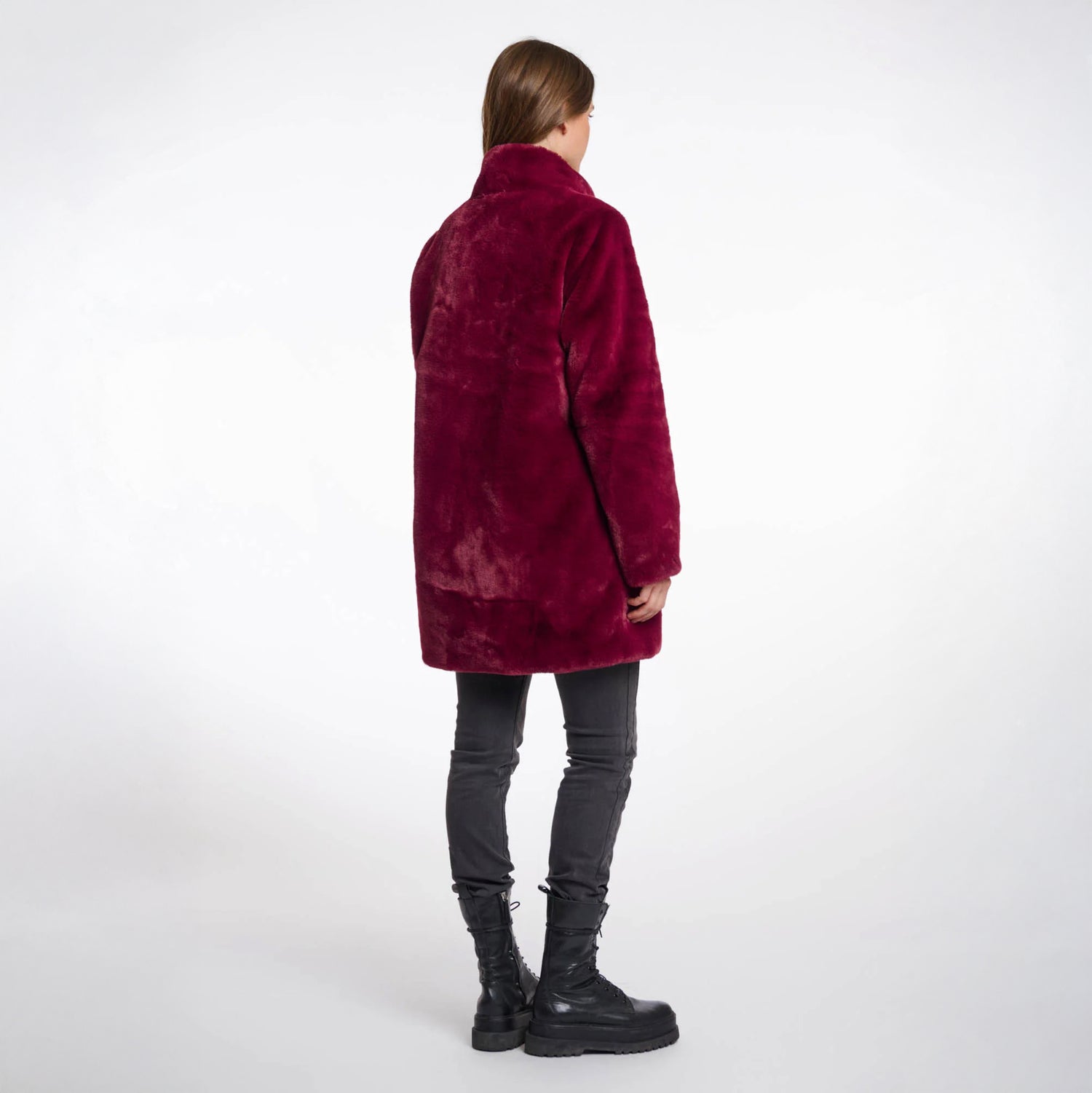 Nonna Single Breasted Coat - Sugar Plum