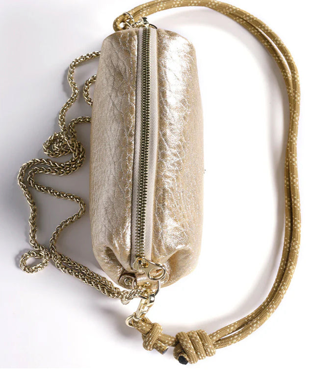 Nuage Bubble Leather Bag - Gold