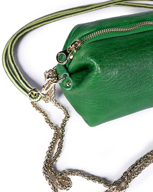 Nuage Bubble Leather Bag - Tennis Green