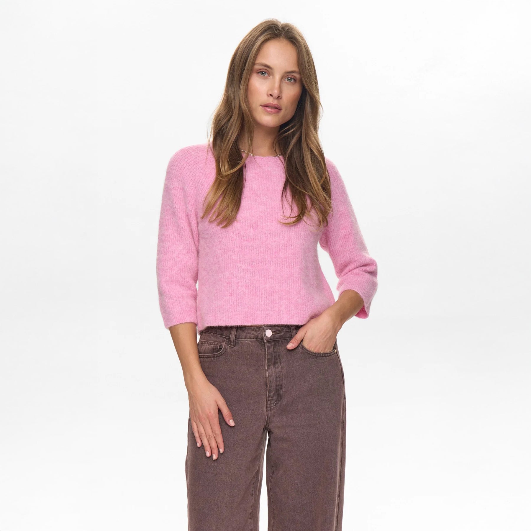 Nuriette Selma Rib Pullover - Lilac Sachet