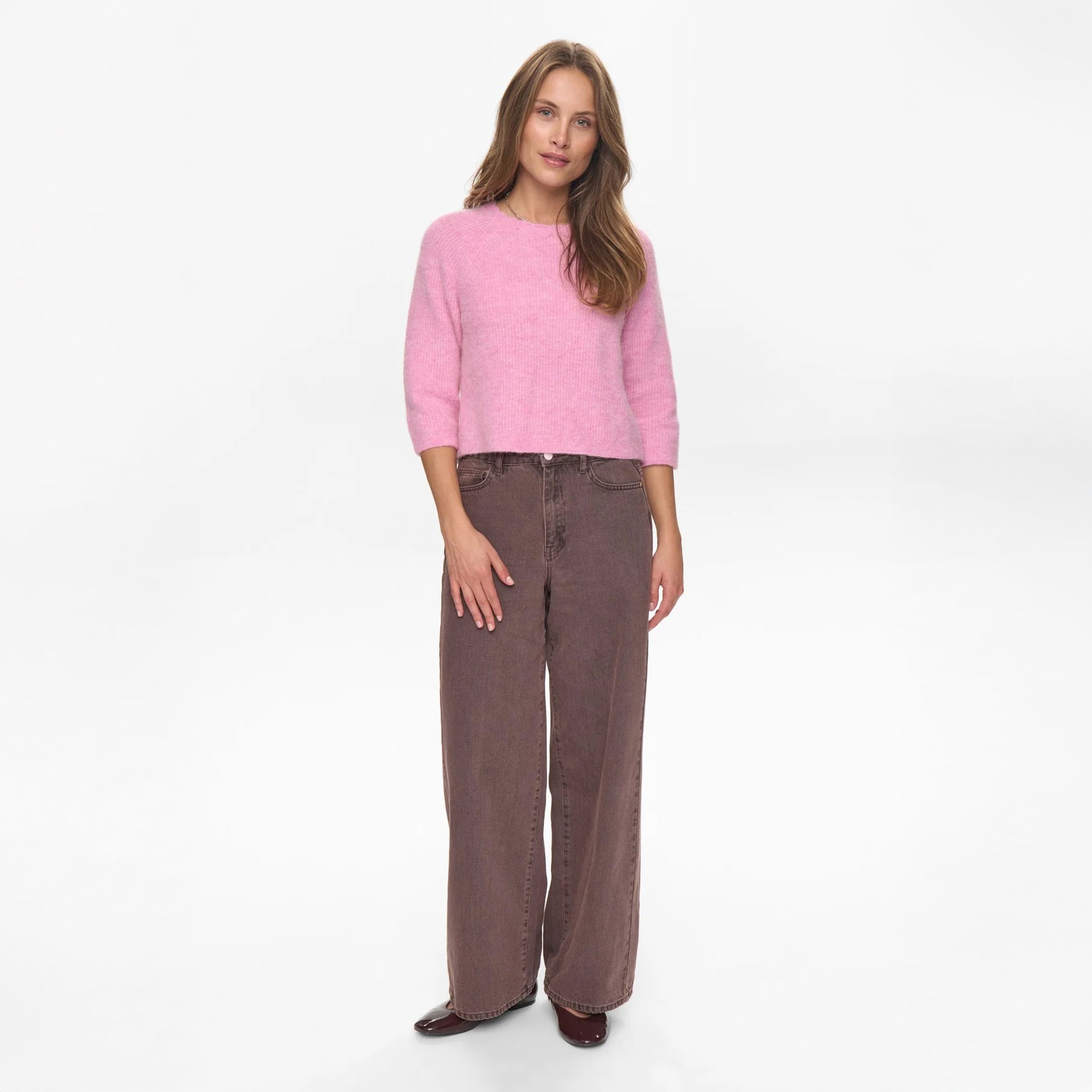 Nuriette Selma Rib Pullover - Lilac Sachet