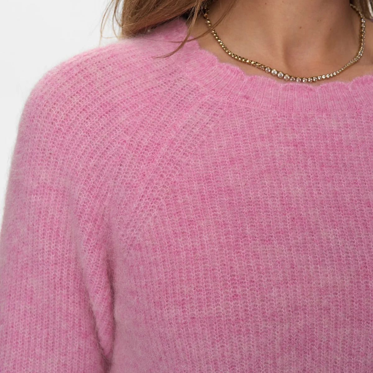 Nuriette Selma Rib Pullover - Lilac Sachet