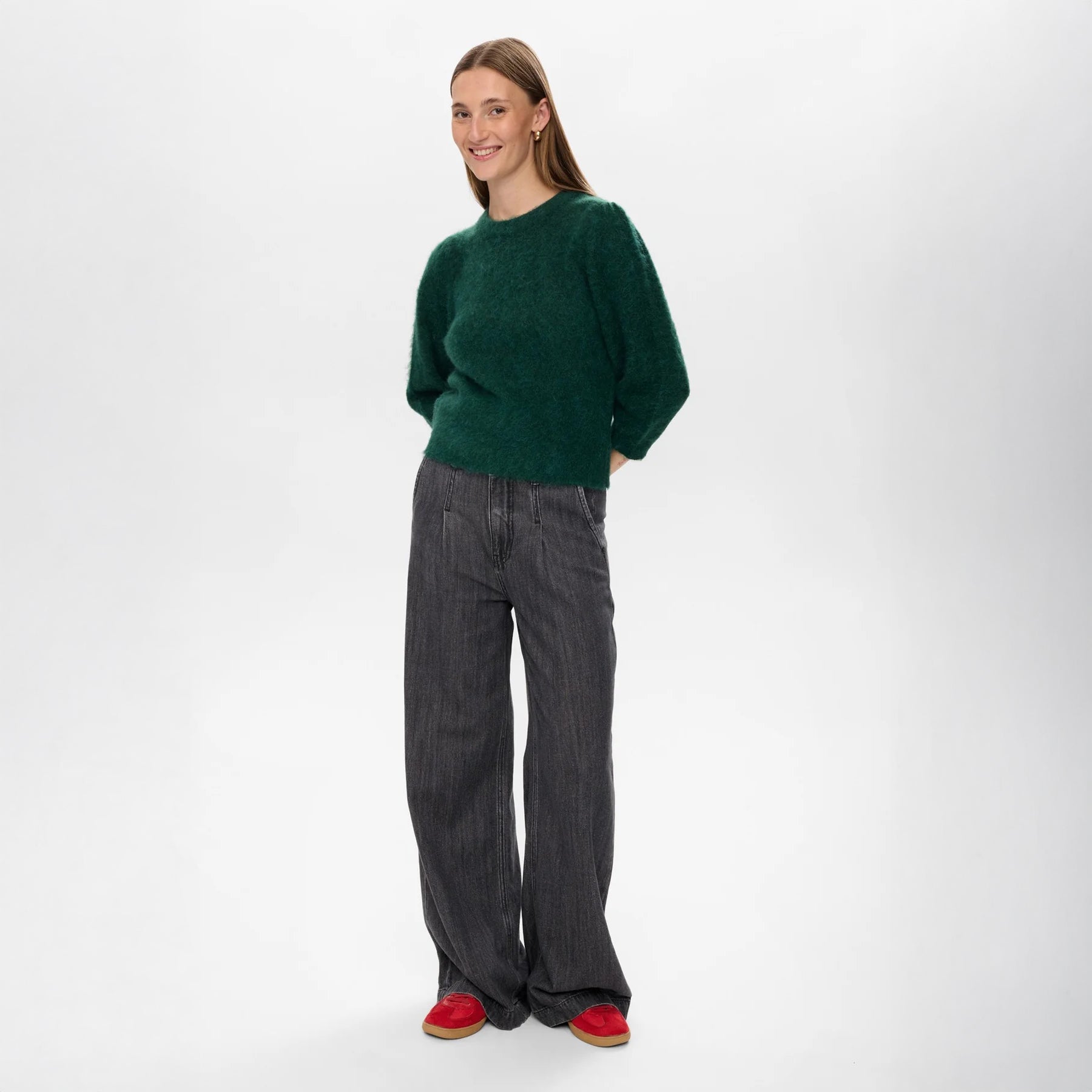 Nusuri Brushed Short Sleeve Pullover - Rain Forest