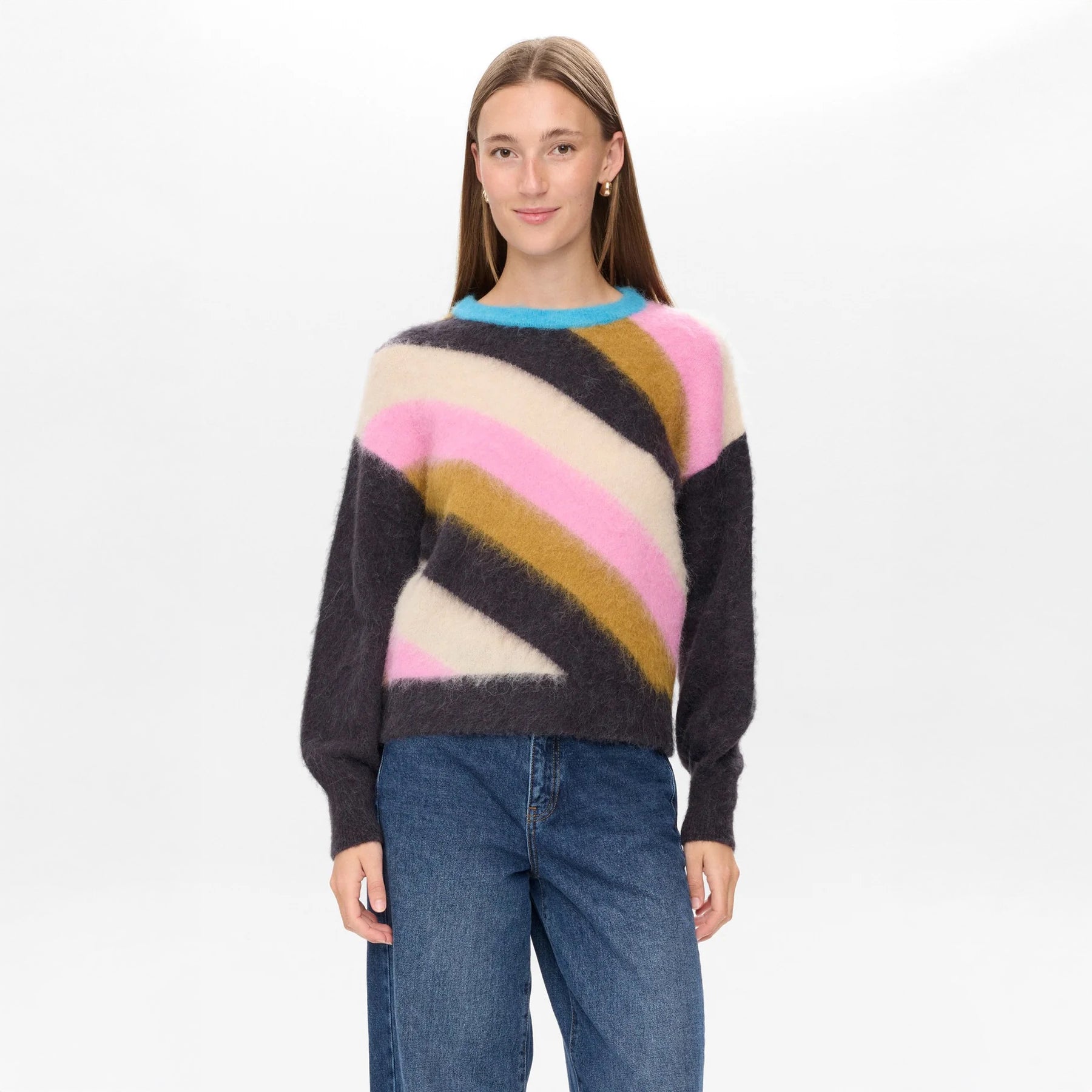 Nusuri Multi Stripe Pullover - Obsidian