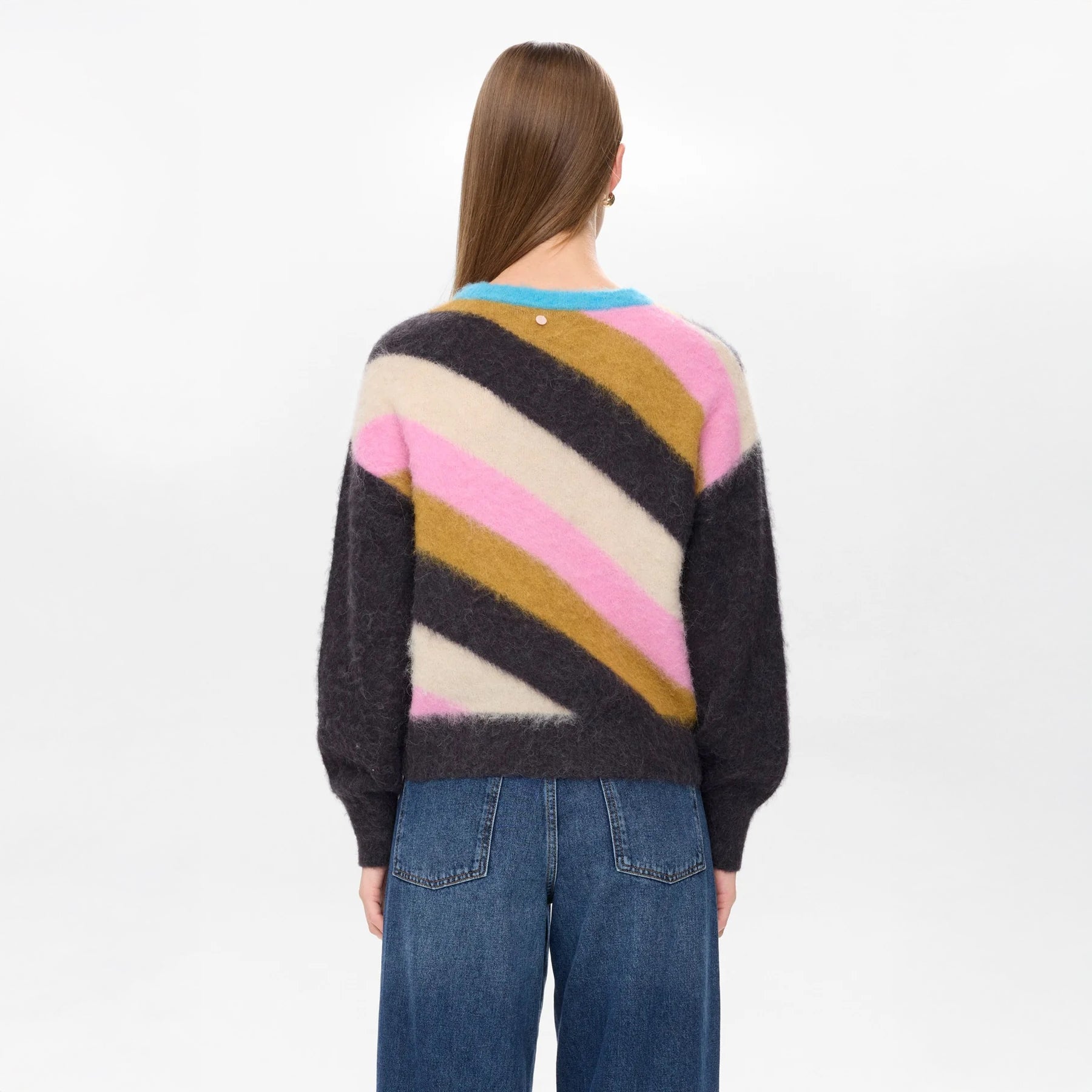 Nusuri Multi Stripe Pullover - Obsidian